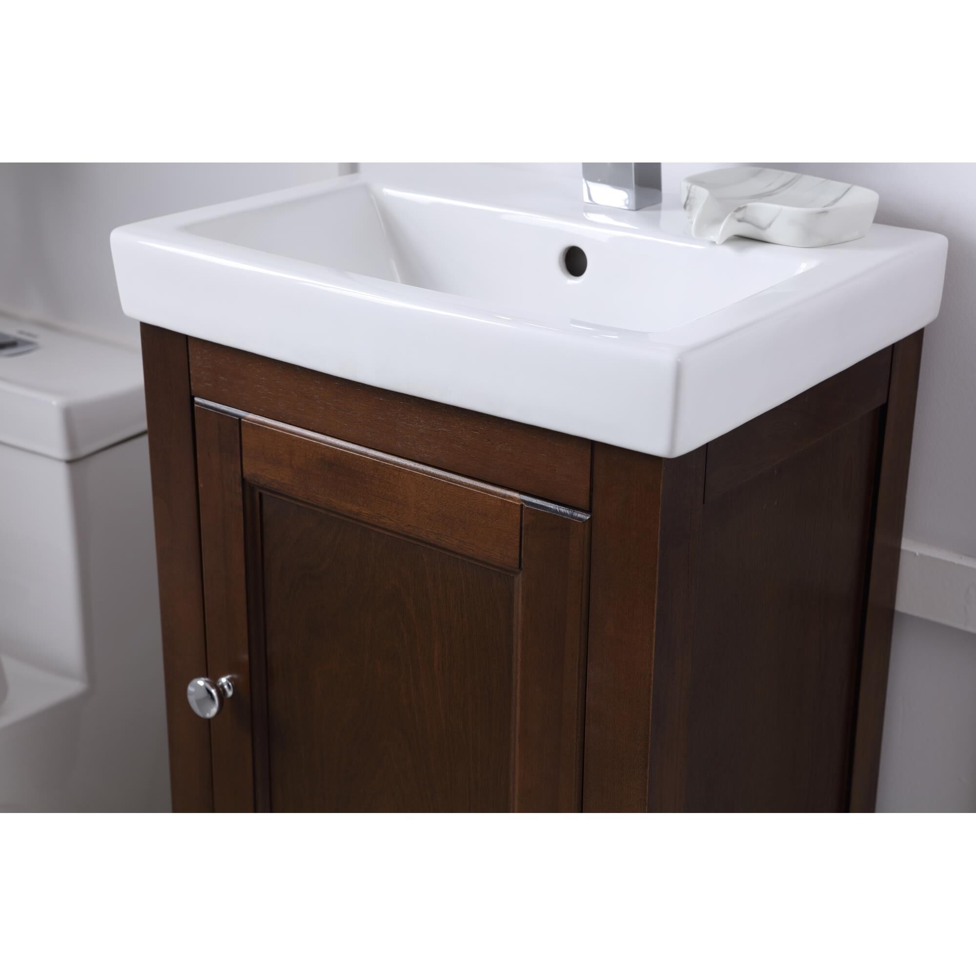 Shown in Antique Coffee finish