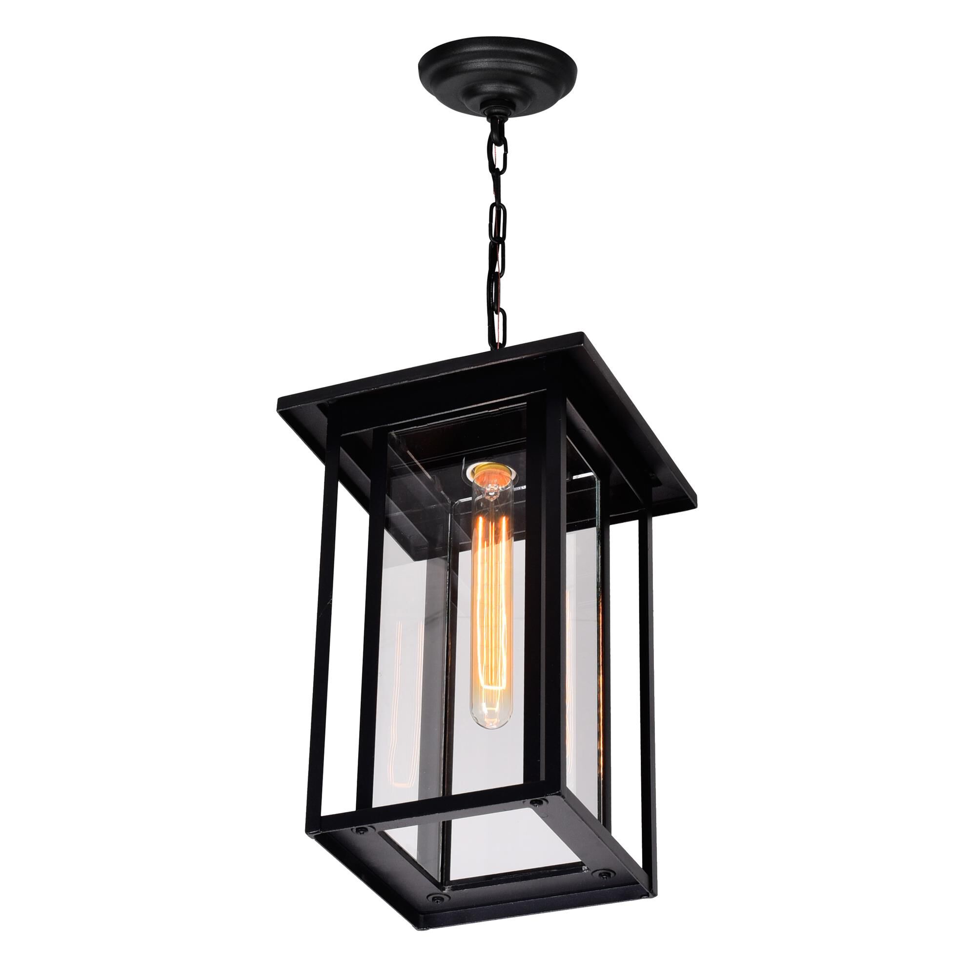 CWI Lighting Crawford 17 Inch Tall Outdoor Hanging Lantern