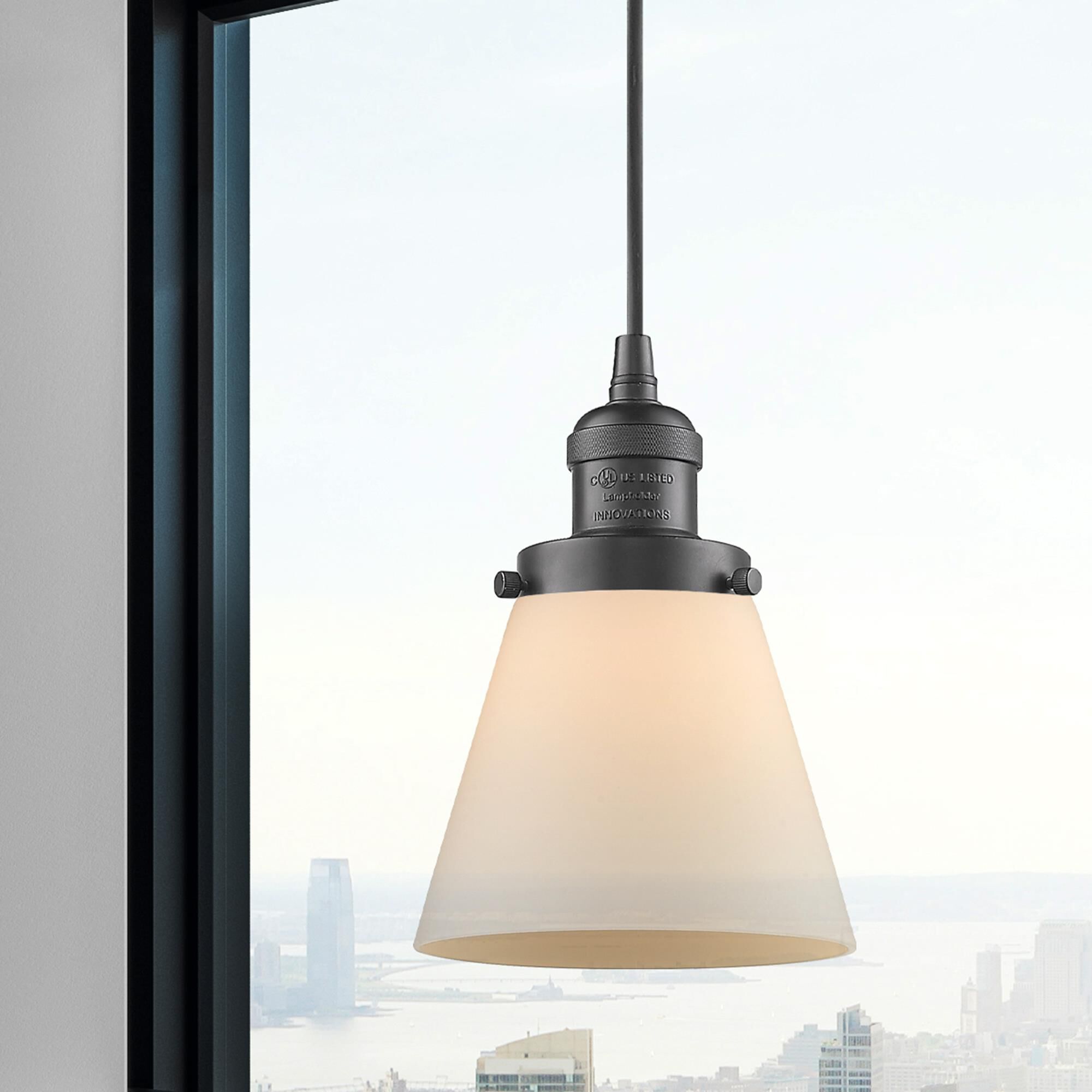 Bruno Marashlian Small Cone 6 Inch Mini Pendant by Innovations Lighting