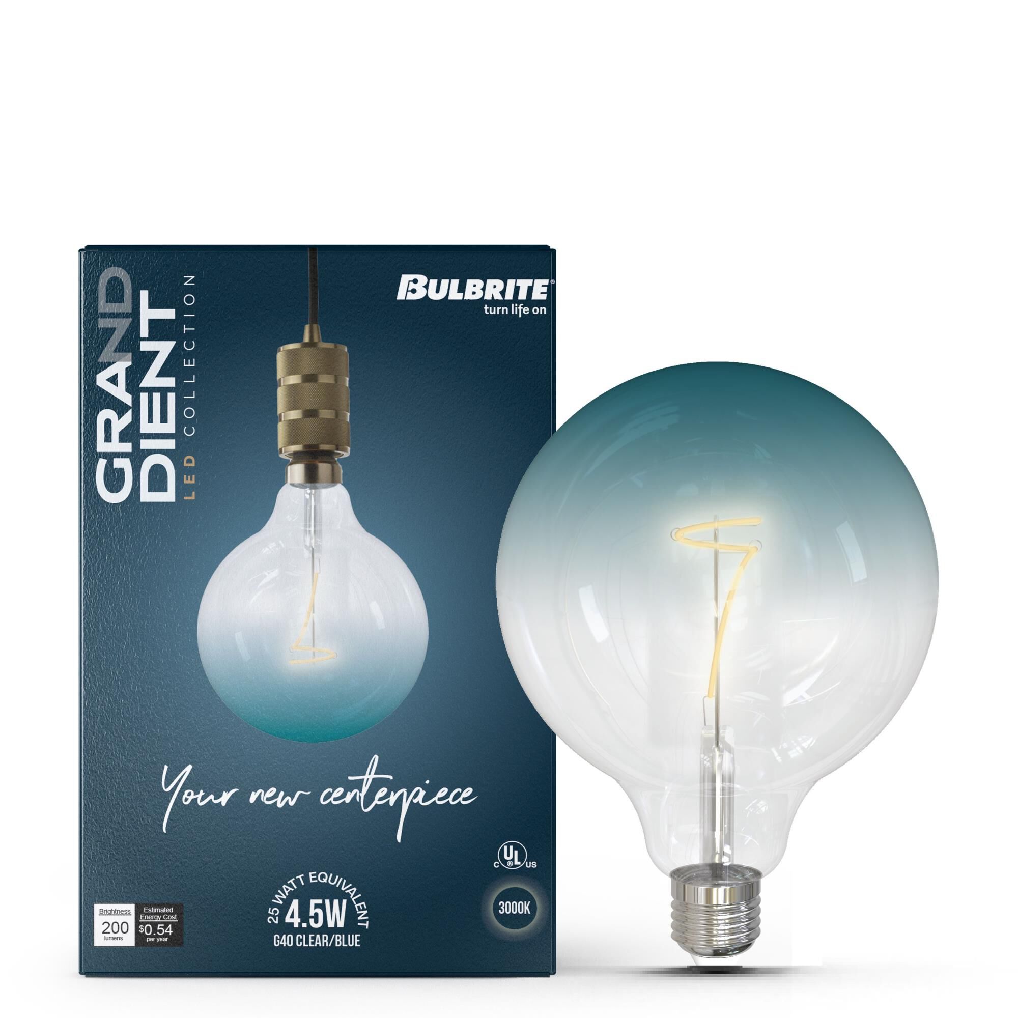 Clear Blue G40 Base E26 3000K LED Light Bulb,