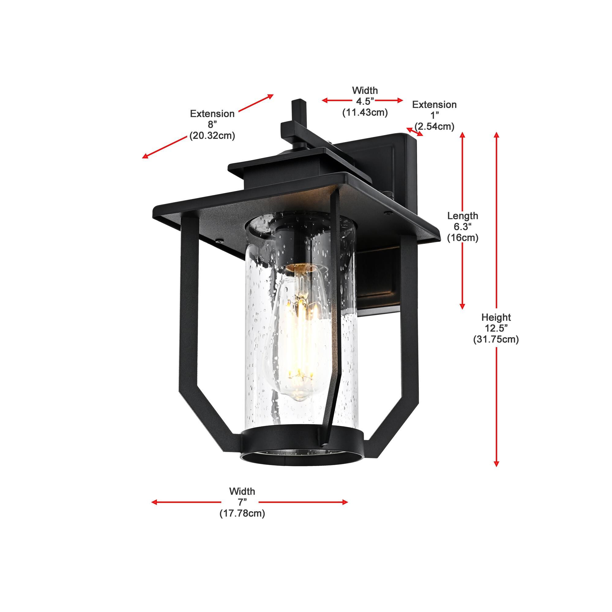 Shown in Black finish