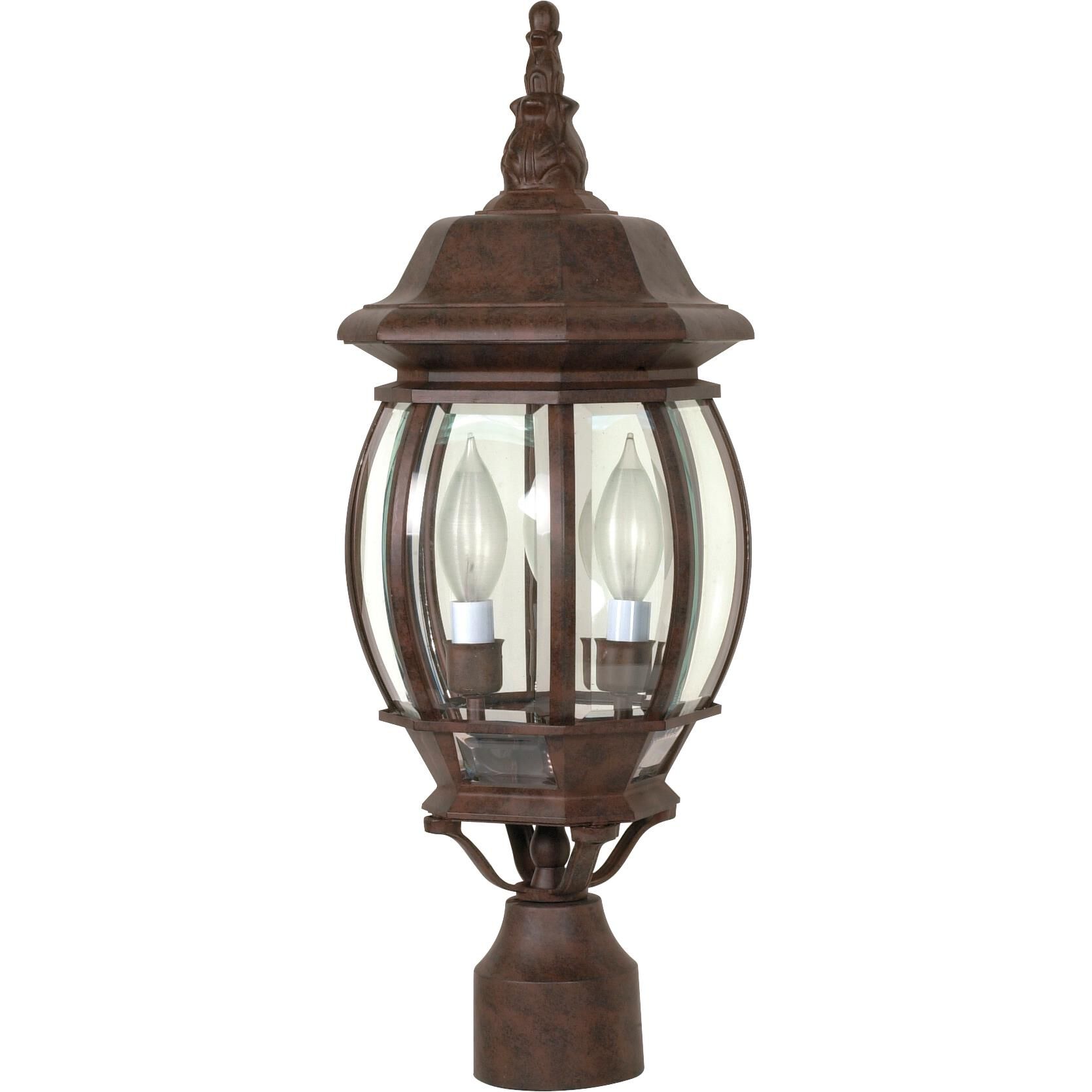 Central Park 21 Inch Tall 3 Light Outdoor Post Lamp by Nuvo Lighting