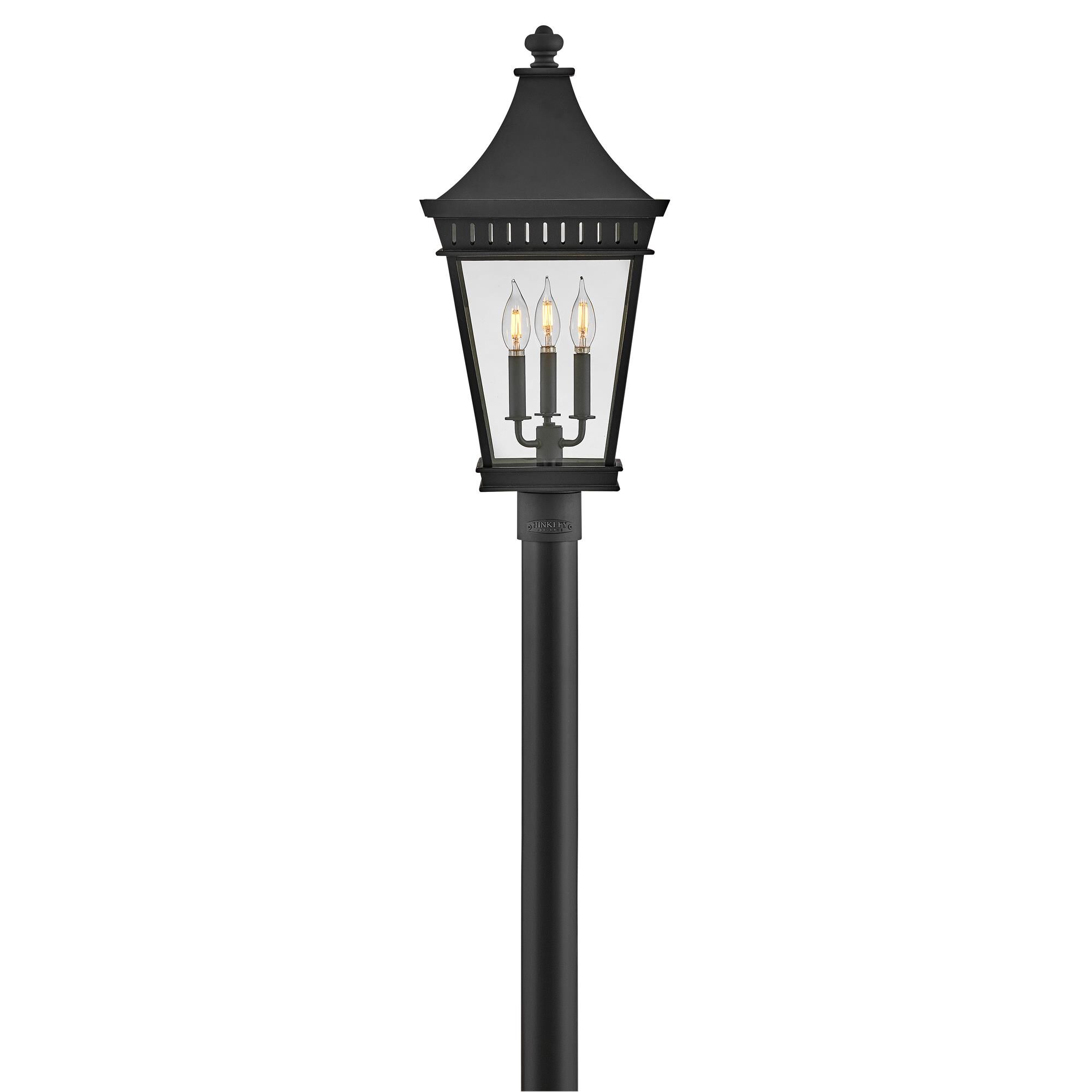 Shown in Museum Black finish and Clear glass