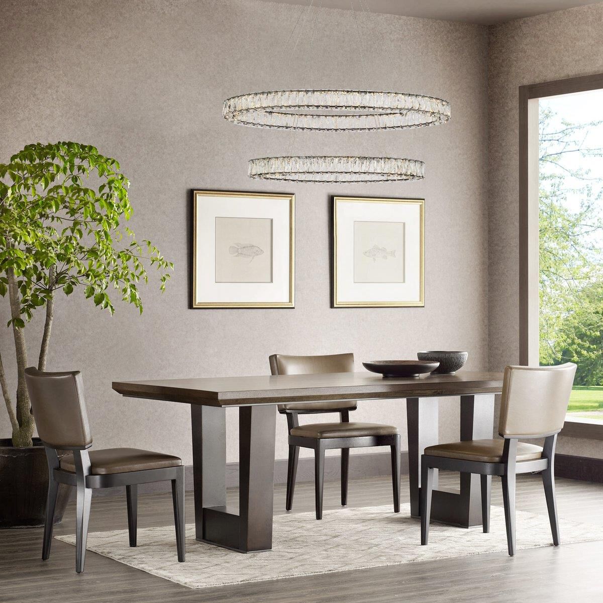 Shown in Black finish and Clear Royal Cut crystal