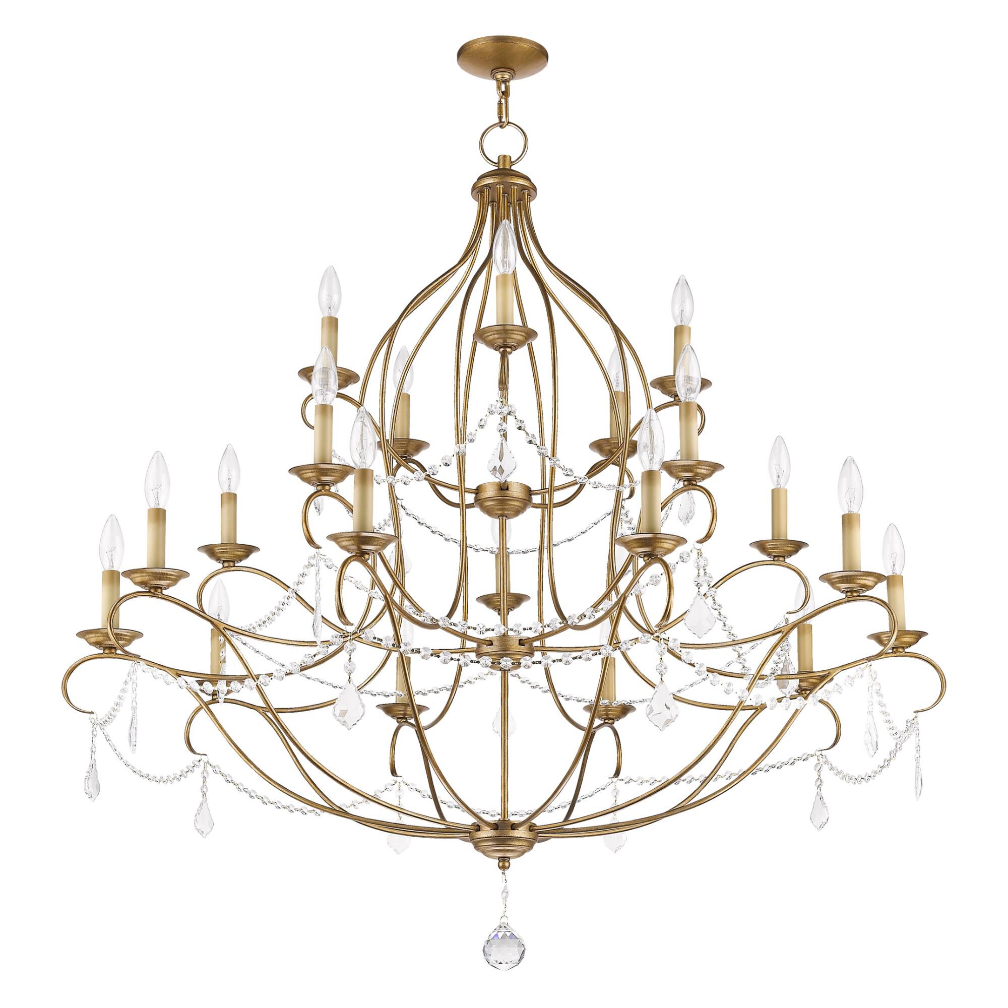 Chesterfield 46 Inch 30 Light Chandelier by Livex Lighting