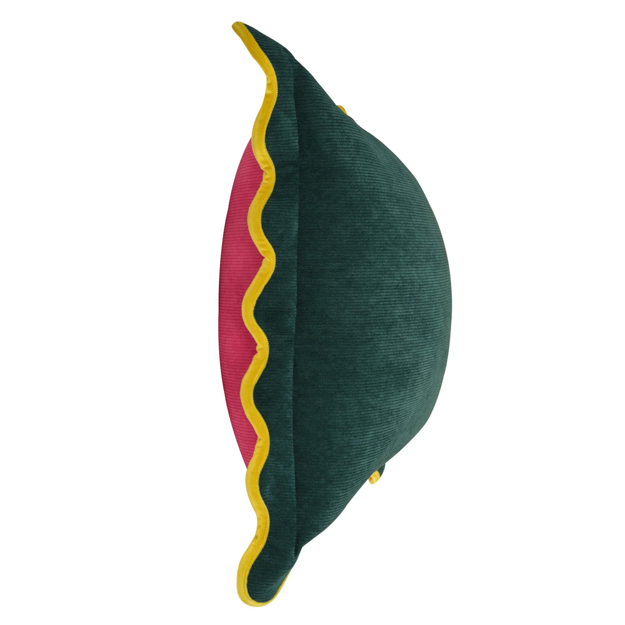 Shown in Dark Teal Green, Pink and Yellow finish