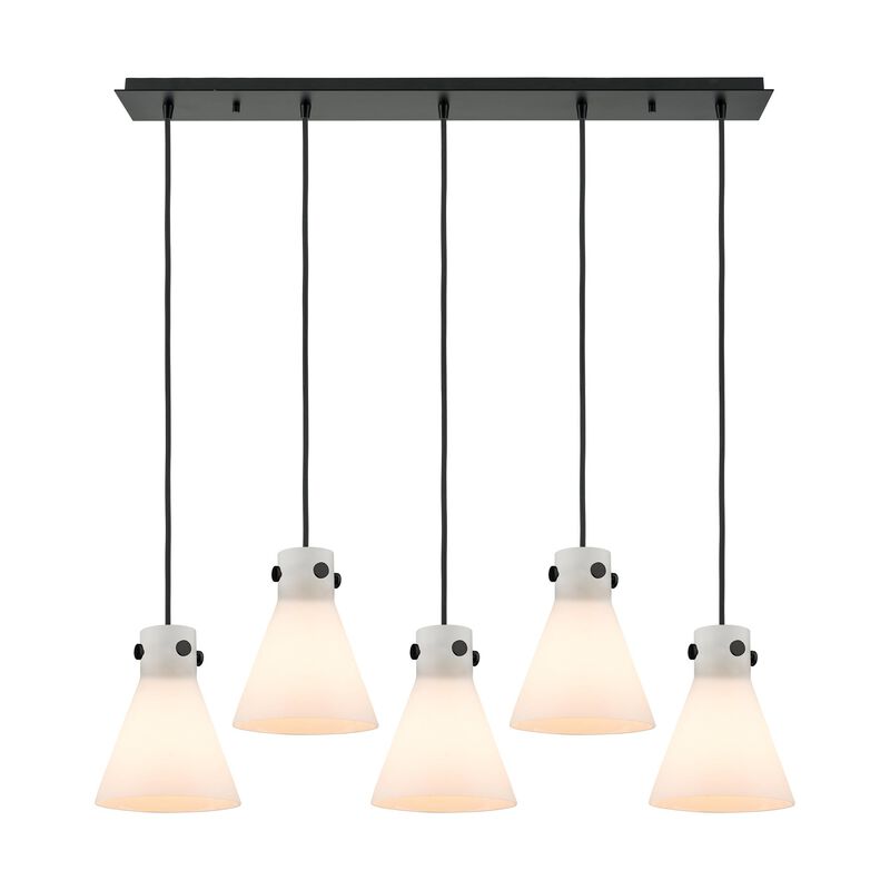 Bruno Marashlian Newton Cone 39 Inch 5 Light Linear Suspension Light by Innovations Lighting