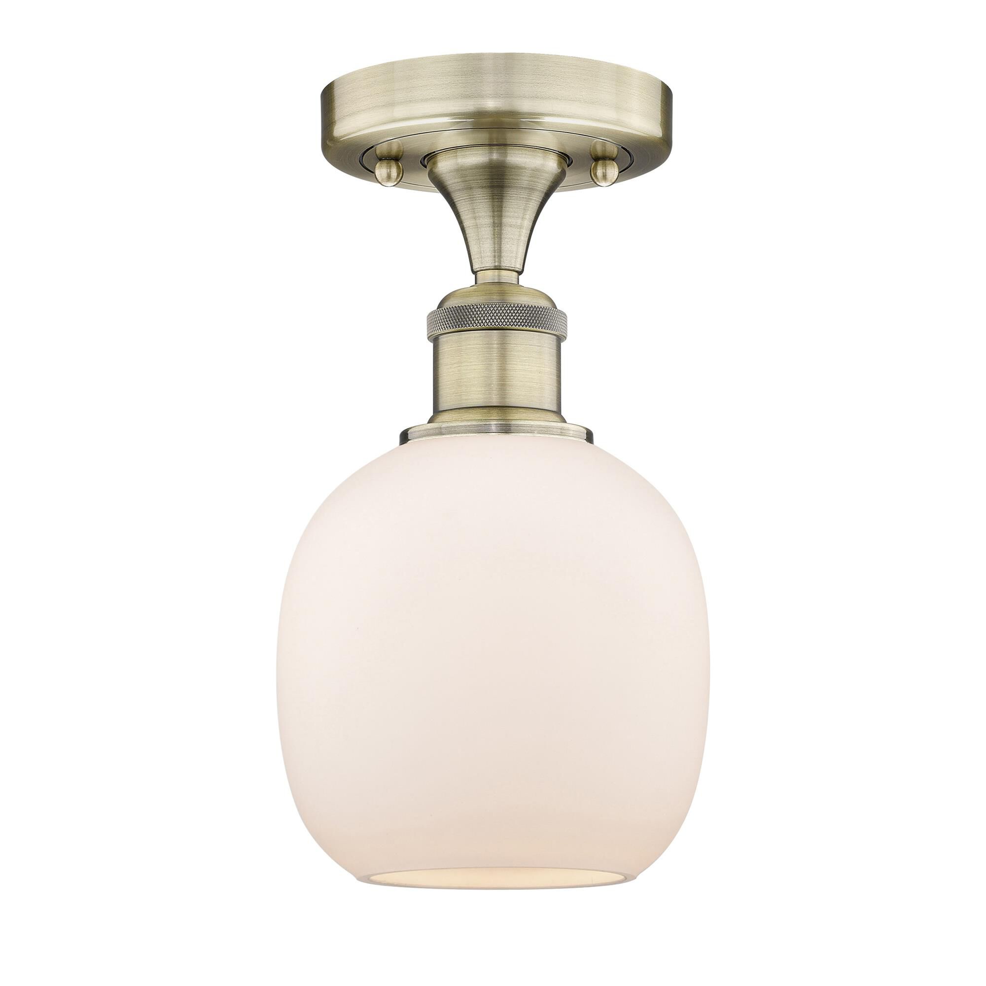 Bruno Marashlian Belfast 6 Inch 1 Light Semi Flush Mount by Innovations Lighting