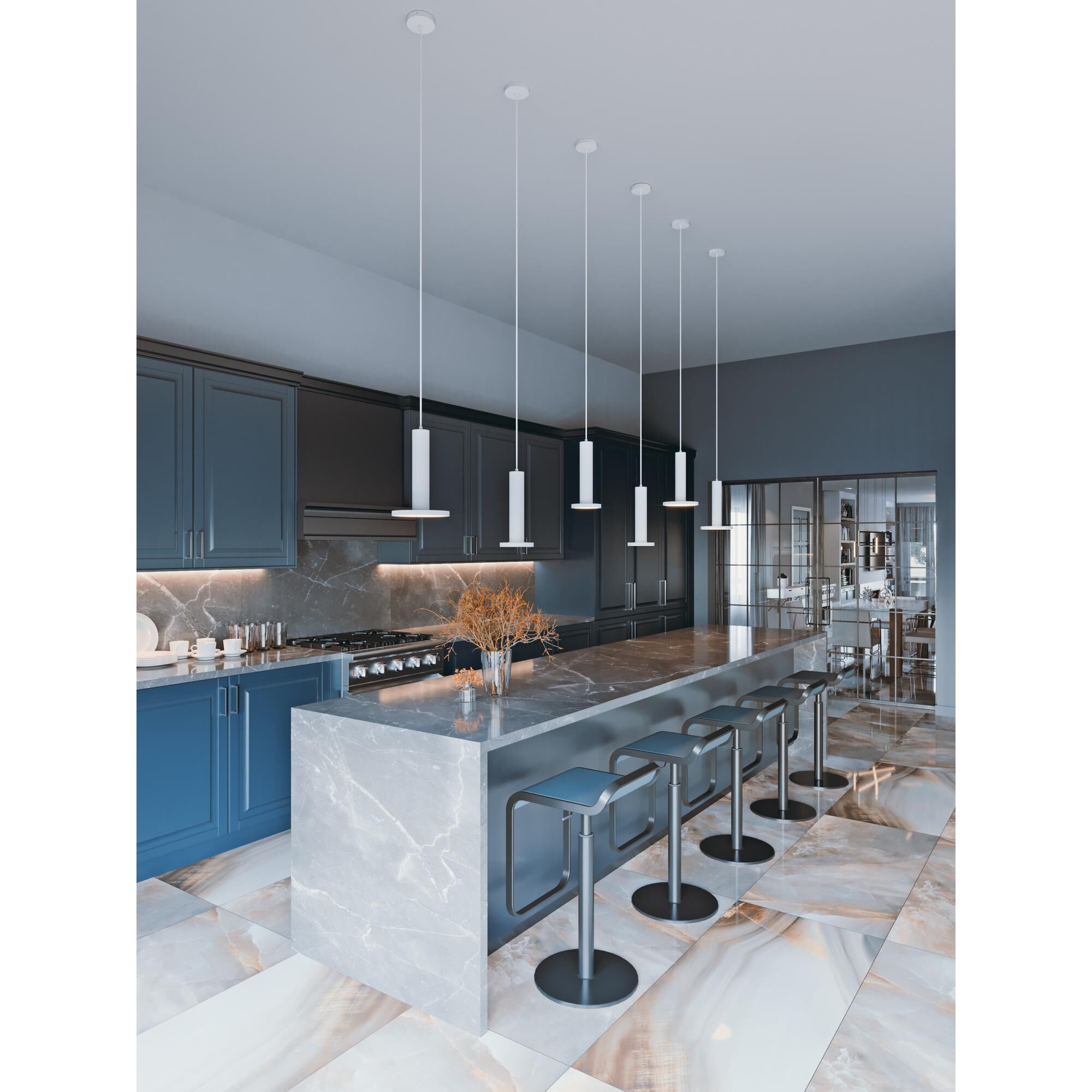 Luna 46 Inch 4 Light LED Linear Suspension Light by AFX Lighting