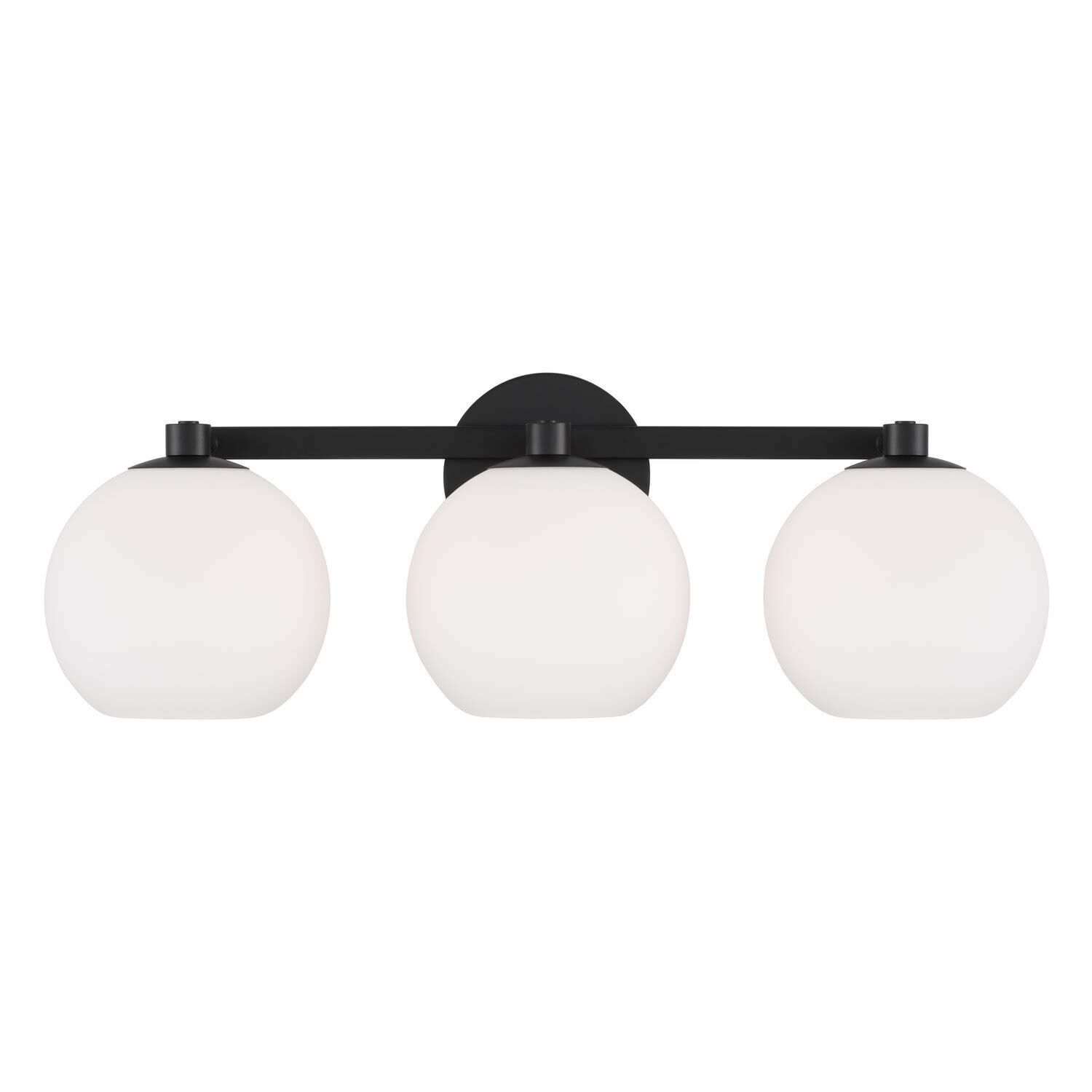 Shown in Matte Black finish and Soft White glass