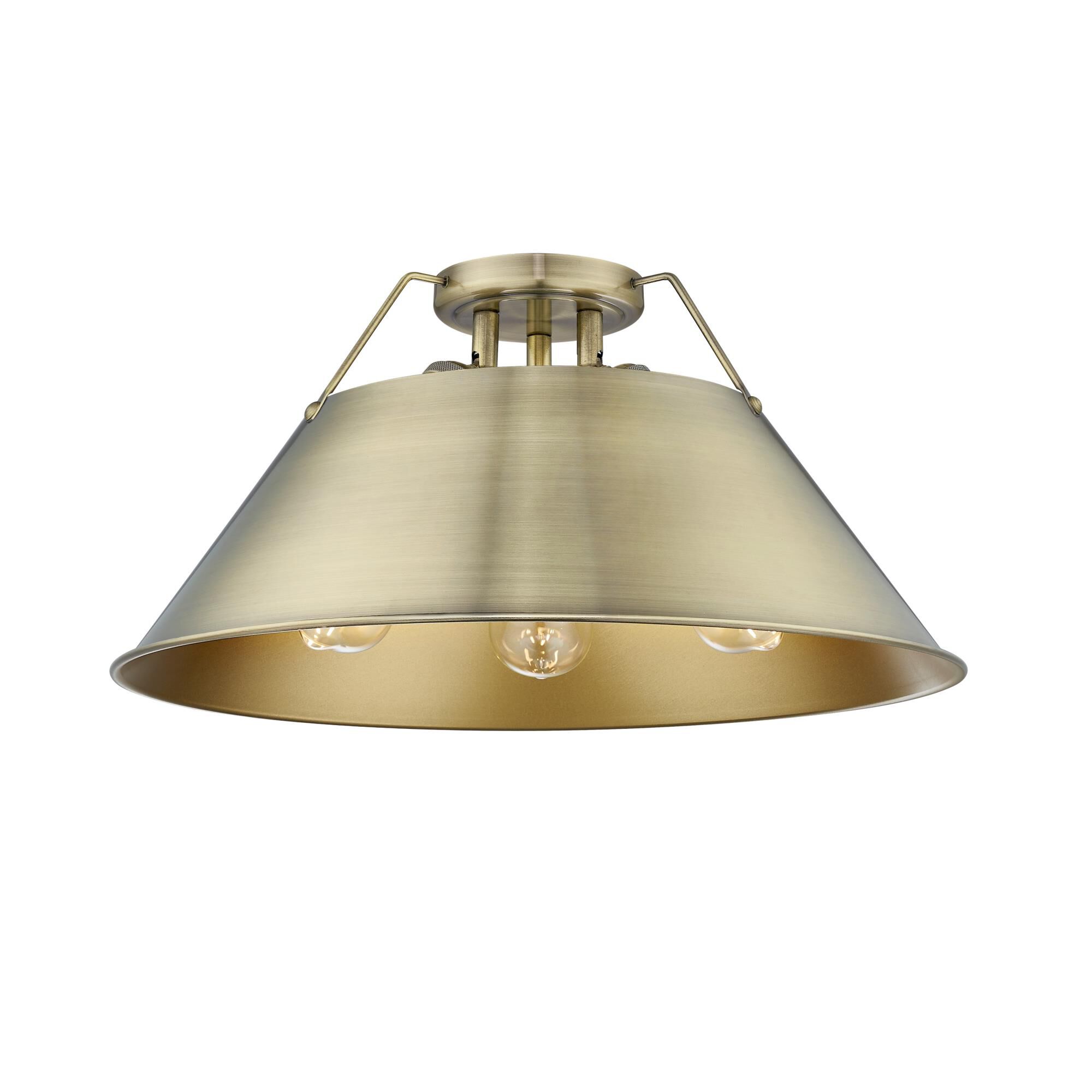 Orwell 19 Inch Semi Flush Mount by Golden Lighting