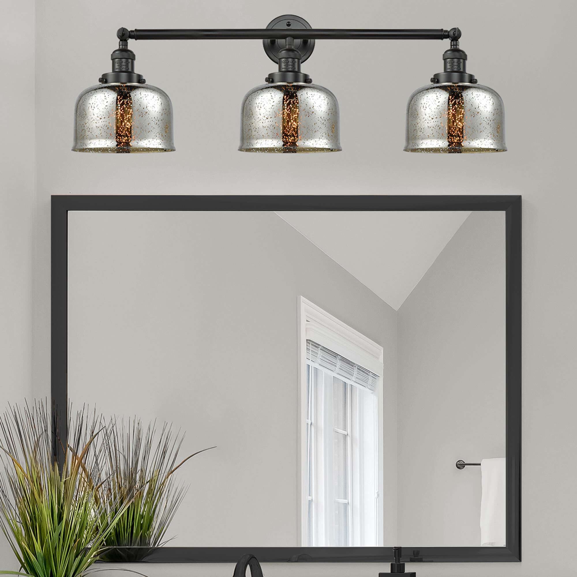 Bruno Marashlian Large Bell 32 Inch 3 Light Bath Vanity Light by Innovations Lighting