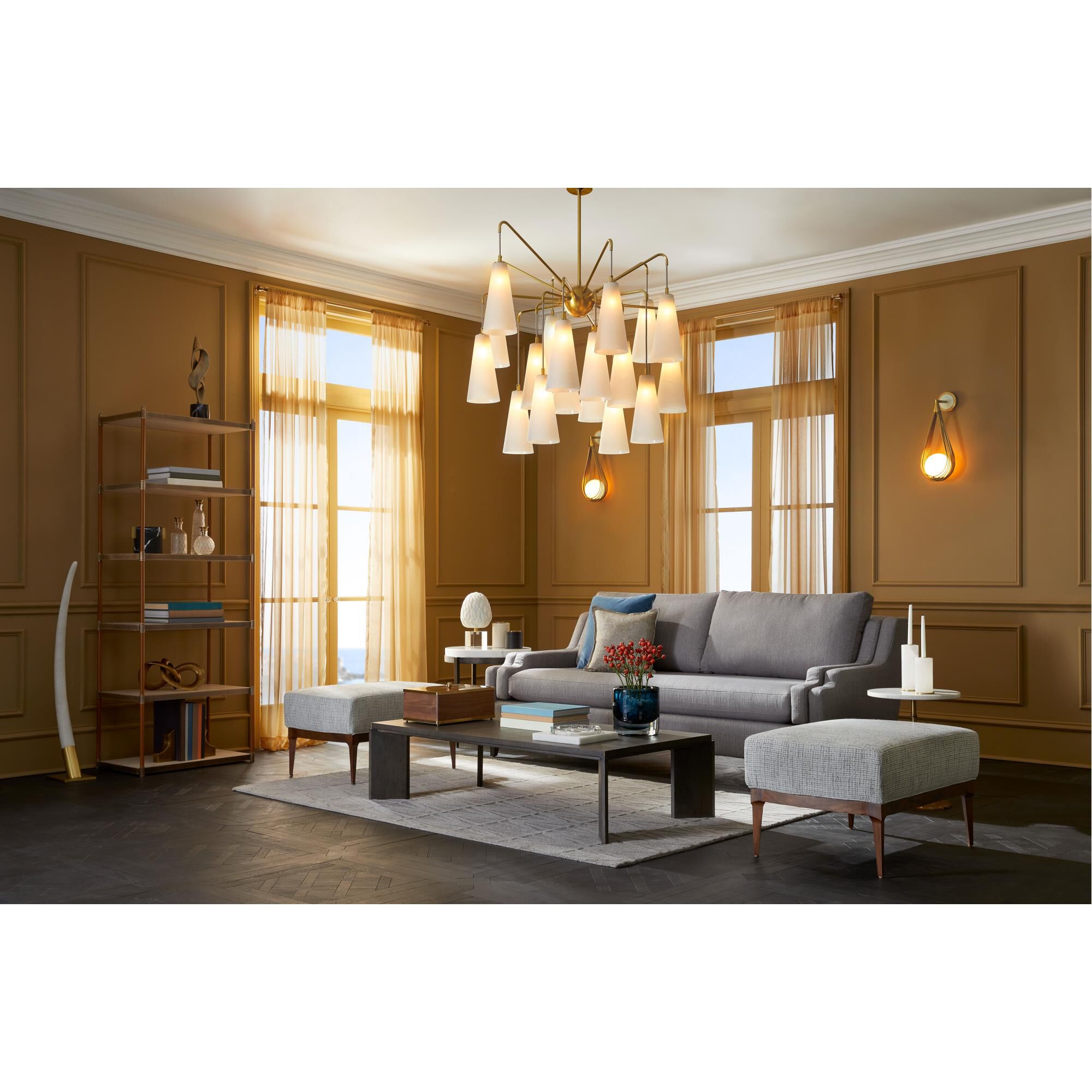 Mika 41 Inch 18 Light Chandelier by Arteriors Home
