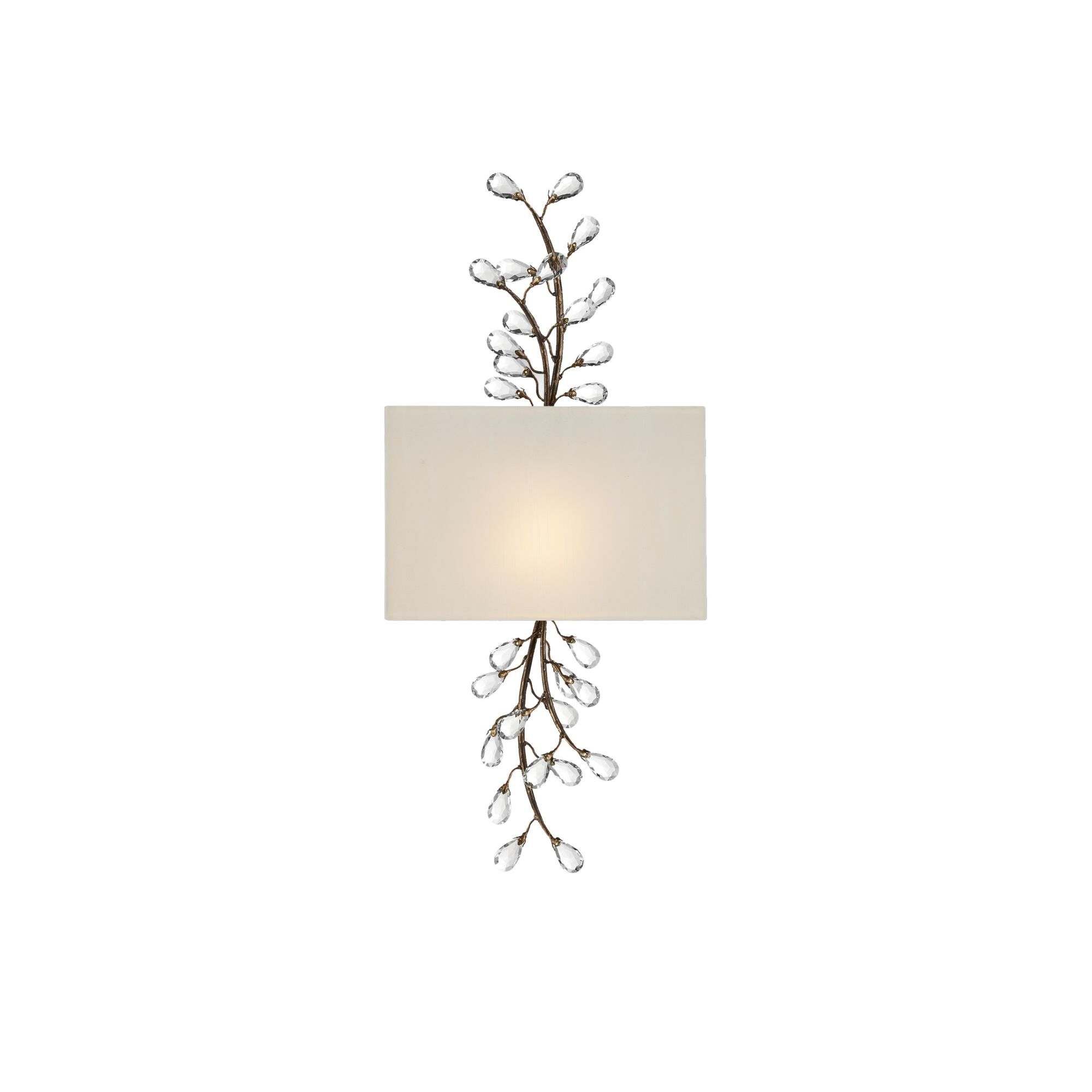 Shown in Cupertino finish and Off-White Shantung shade