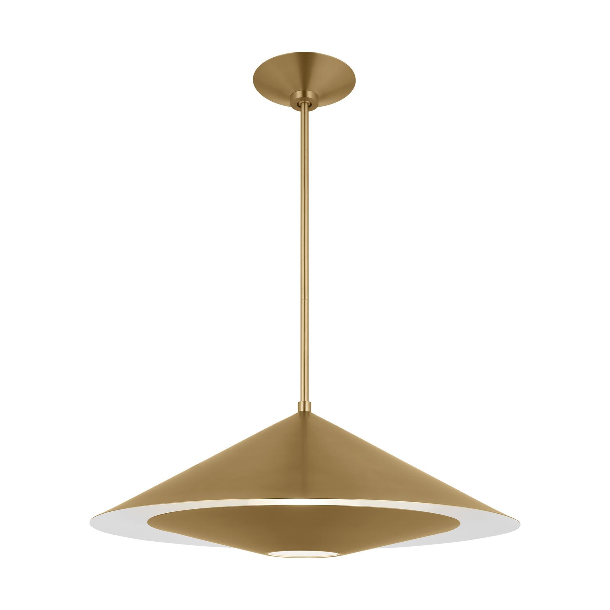 Shown in Burnished Brass finish and Sandblast Inside and Clear Outside glass