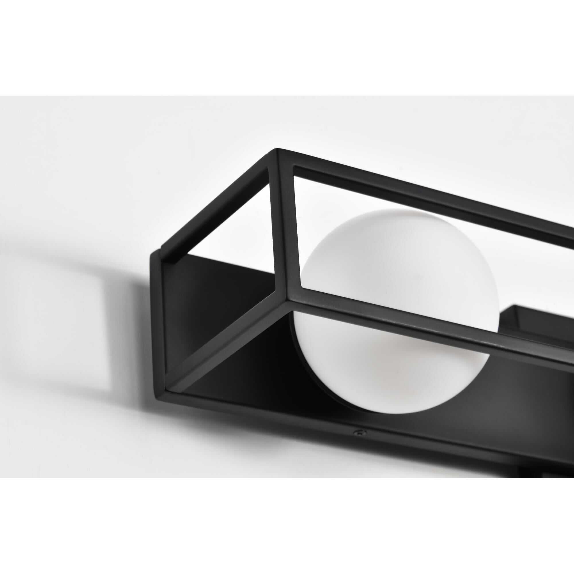 Shown in Matte Black finish and Frost glass