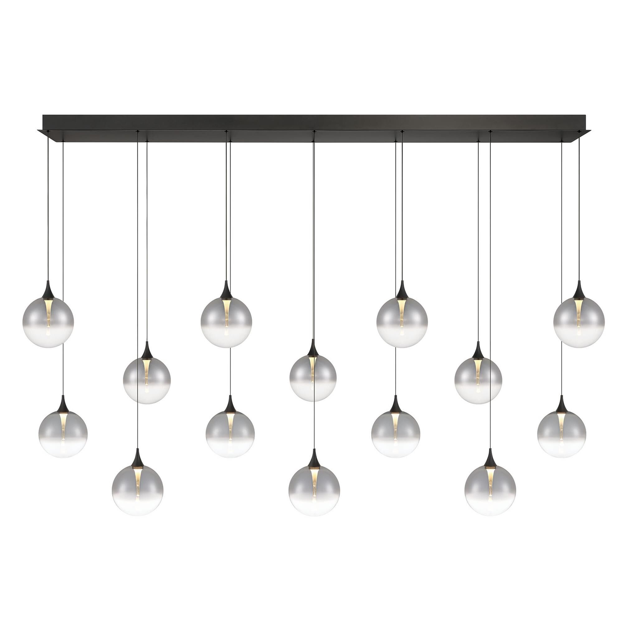 Shown in Black finish and Smoked glass