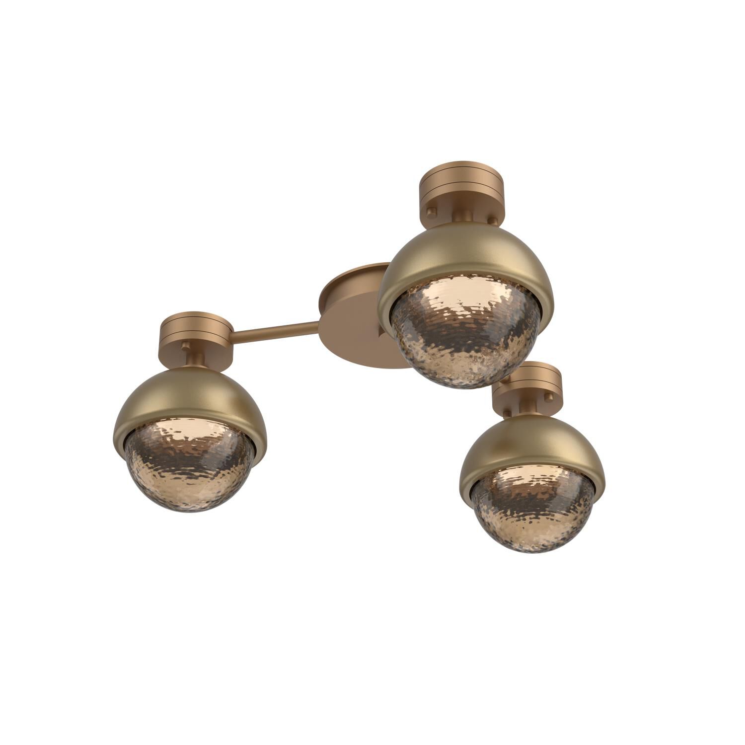 Shown in Novel Brass finish and Bronze glass and Gilded Brass accent