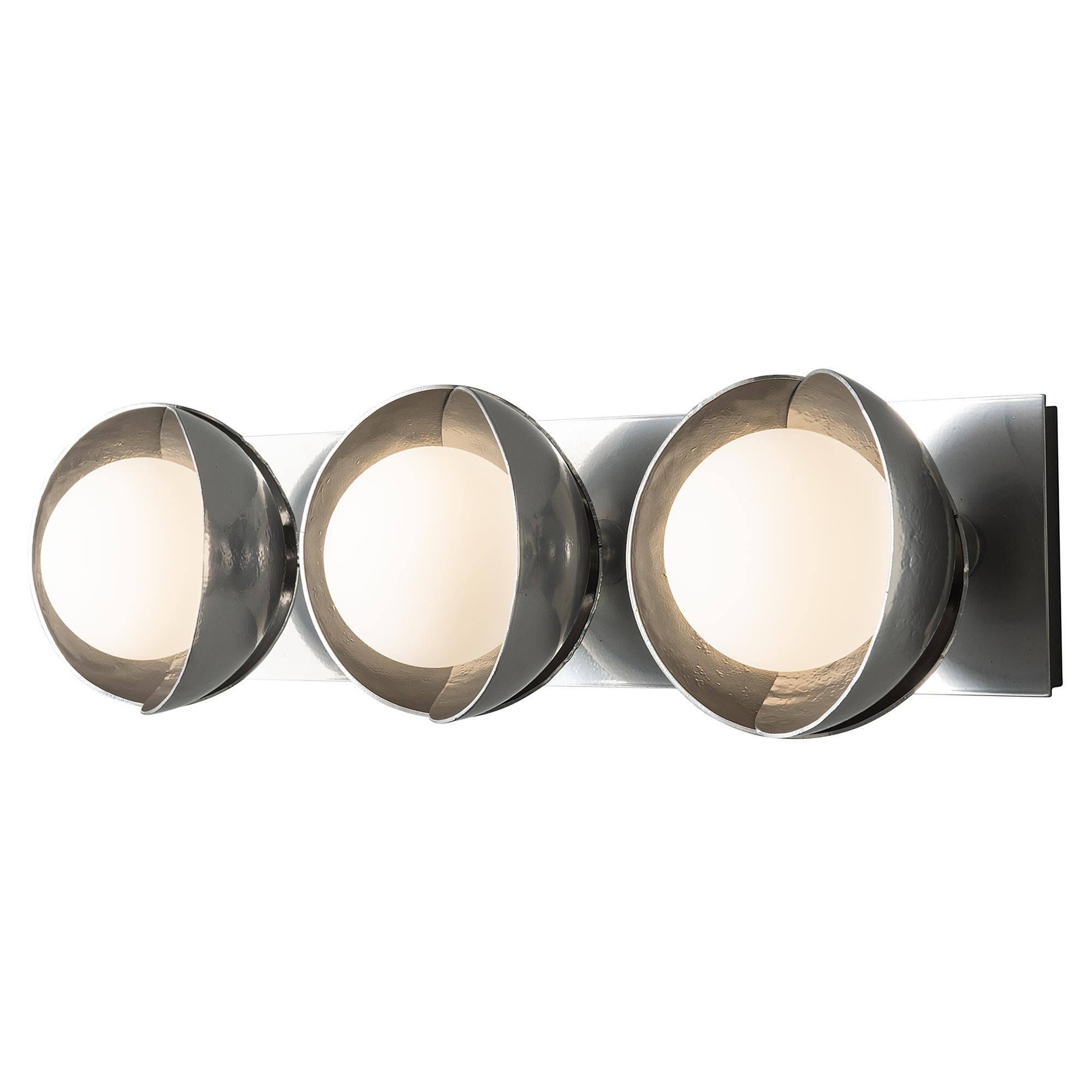 Shown in Sterling finish and Opal glass and Sterling (85) accent