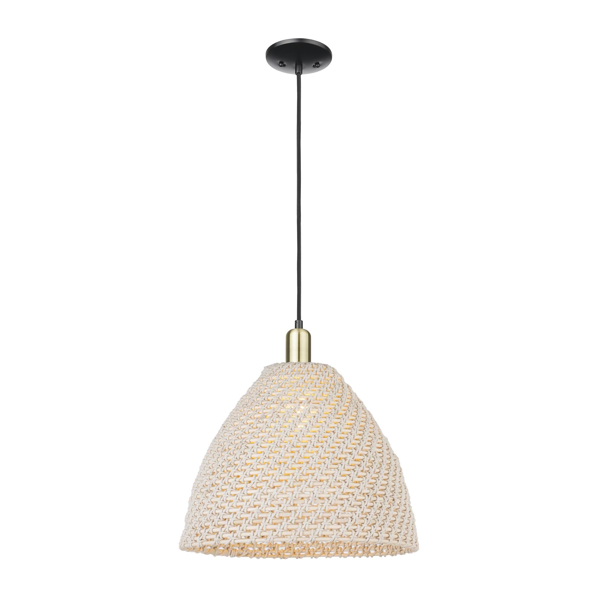 Bruno Marashlian Natural Ballston Dome 16 Inch Large Pendant by Innovations Lighting