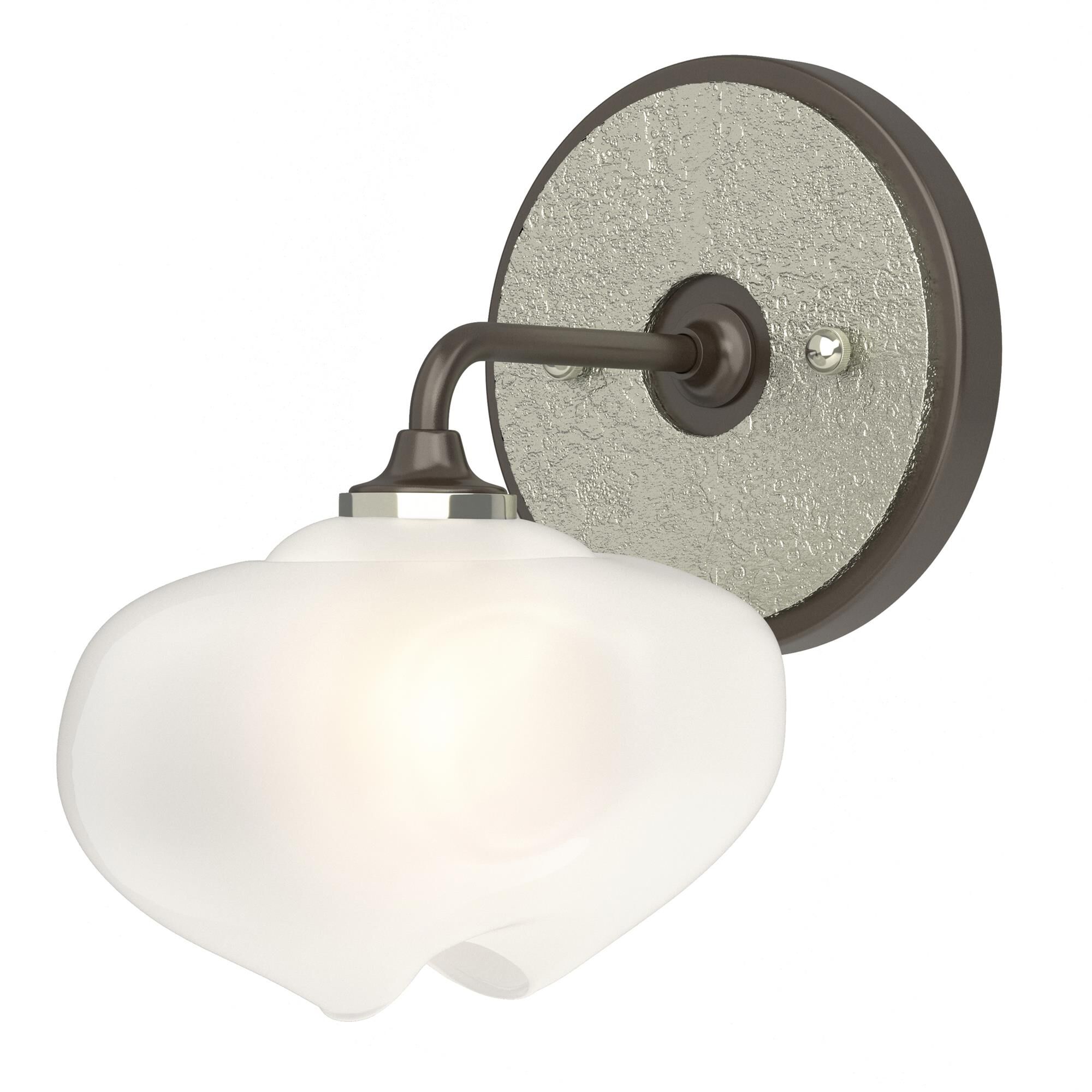 Shown in Oil Rubbed Bronze finish and Frosted glass and Sterling (85) accent