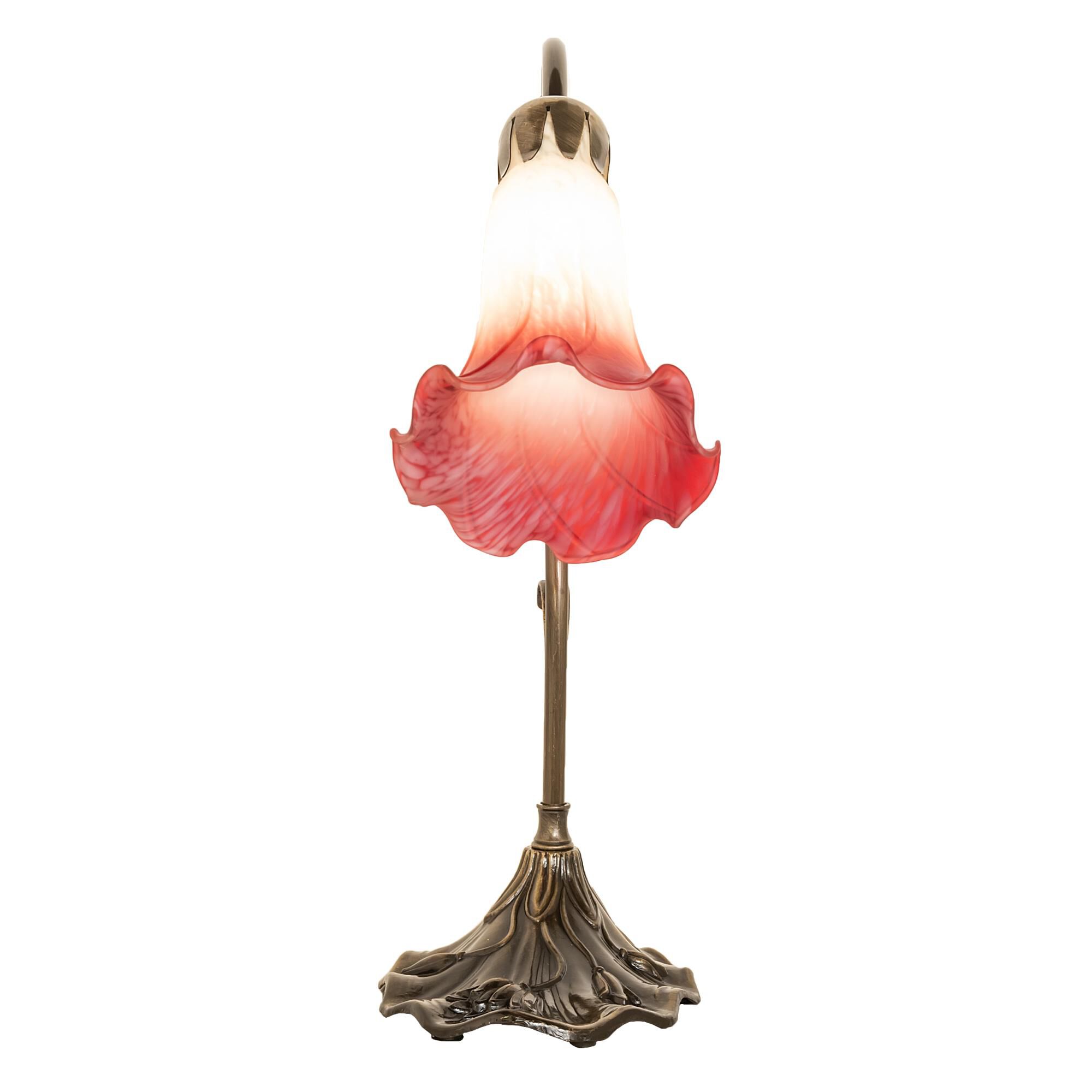 Pink and White 15 Inch Accent Lamp by Meyda Lighting