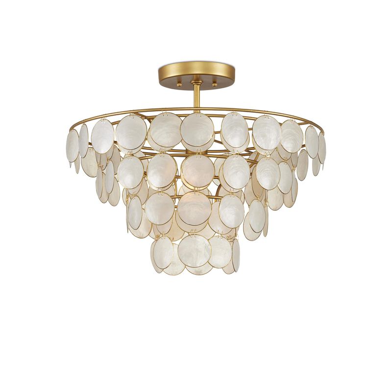 Bon Vivant 20 Inch 1 Light Semi Flush Mount by Currey and Company