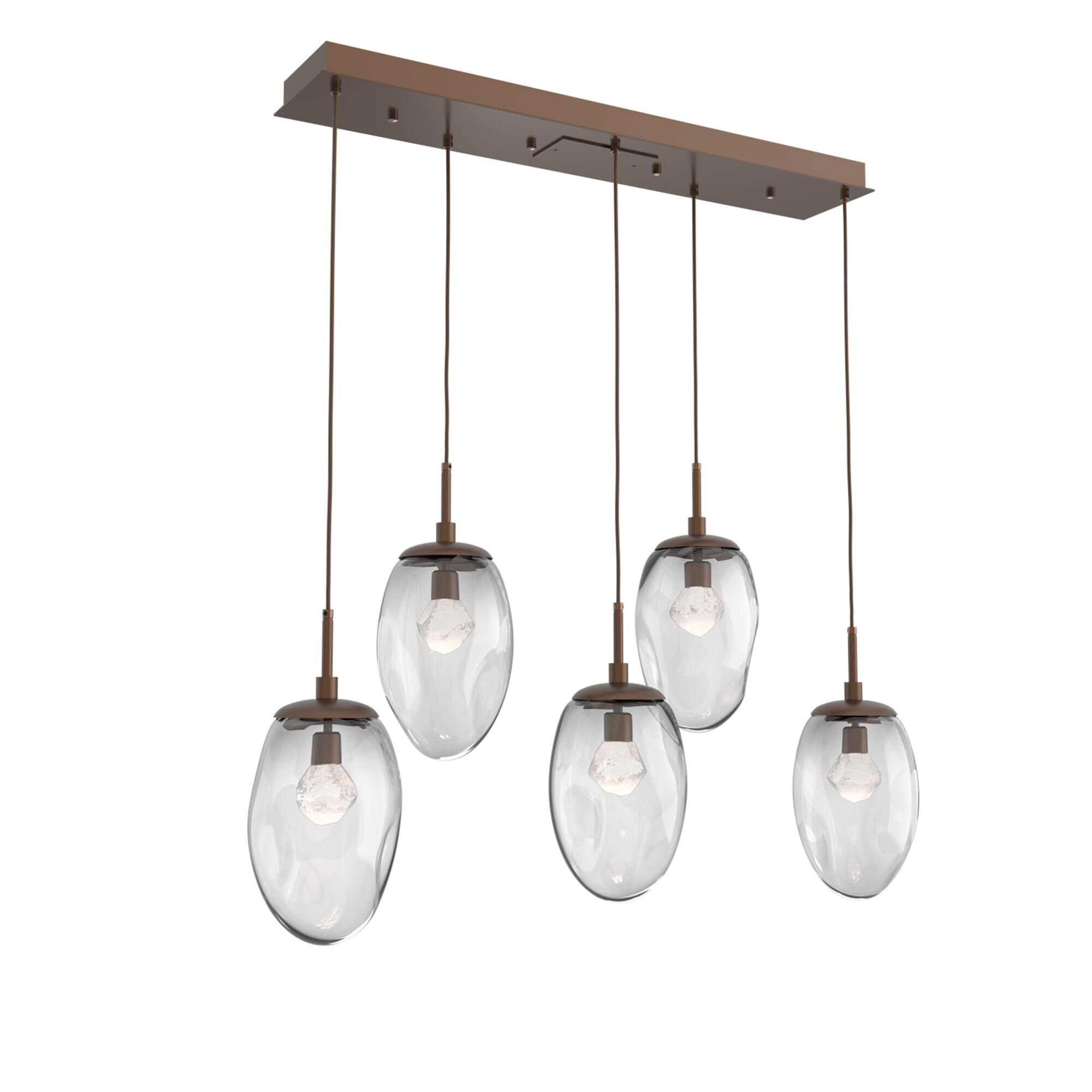 Shown in Burnished Bronze finish and Zircon Inner And Clear Outer glass