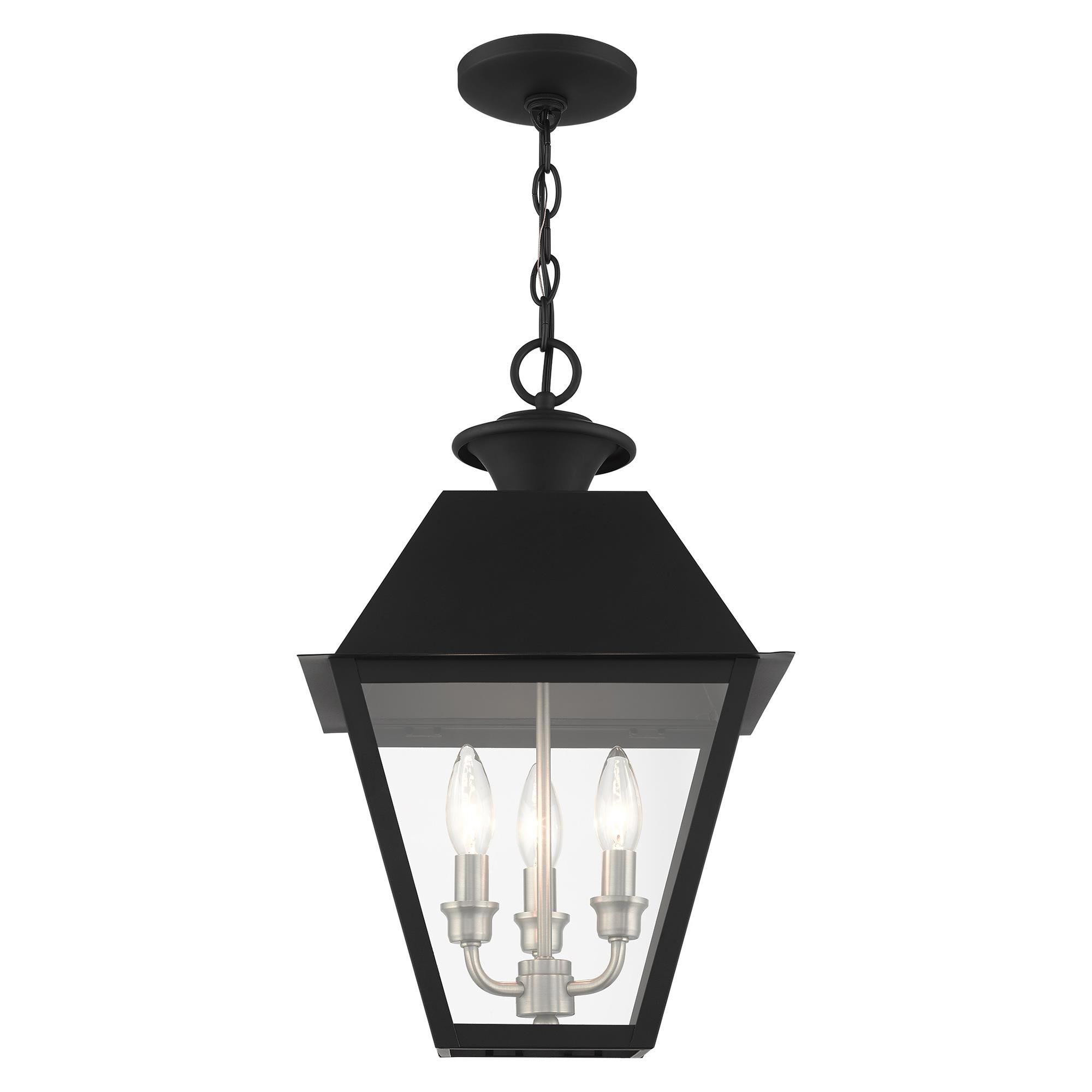 Mansfield 19 Inch Tall 3 Light Outdoor Hanging Lantern by Livex Lighting