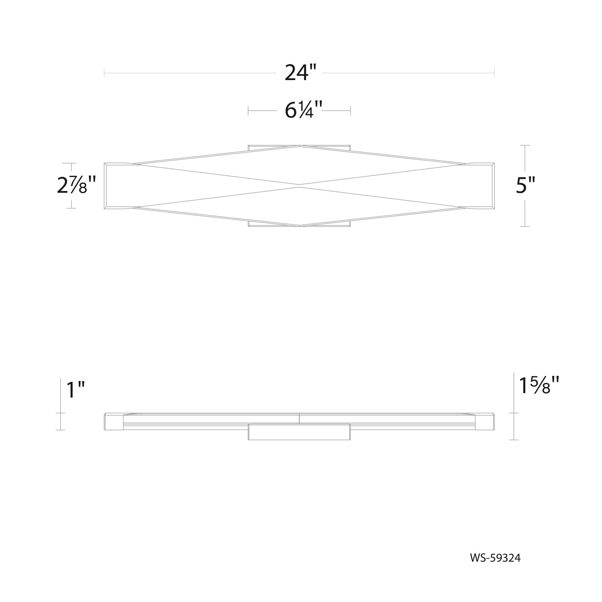 dweLED Enigmatic 24 Inch LED Bath Vanity Light