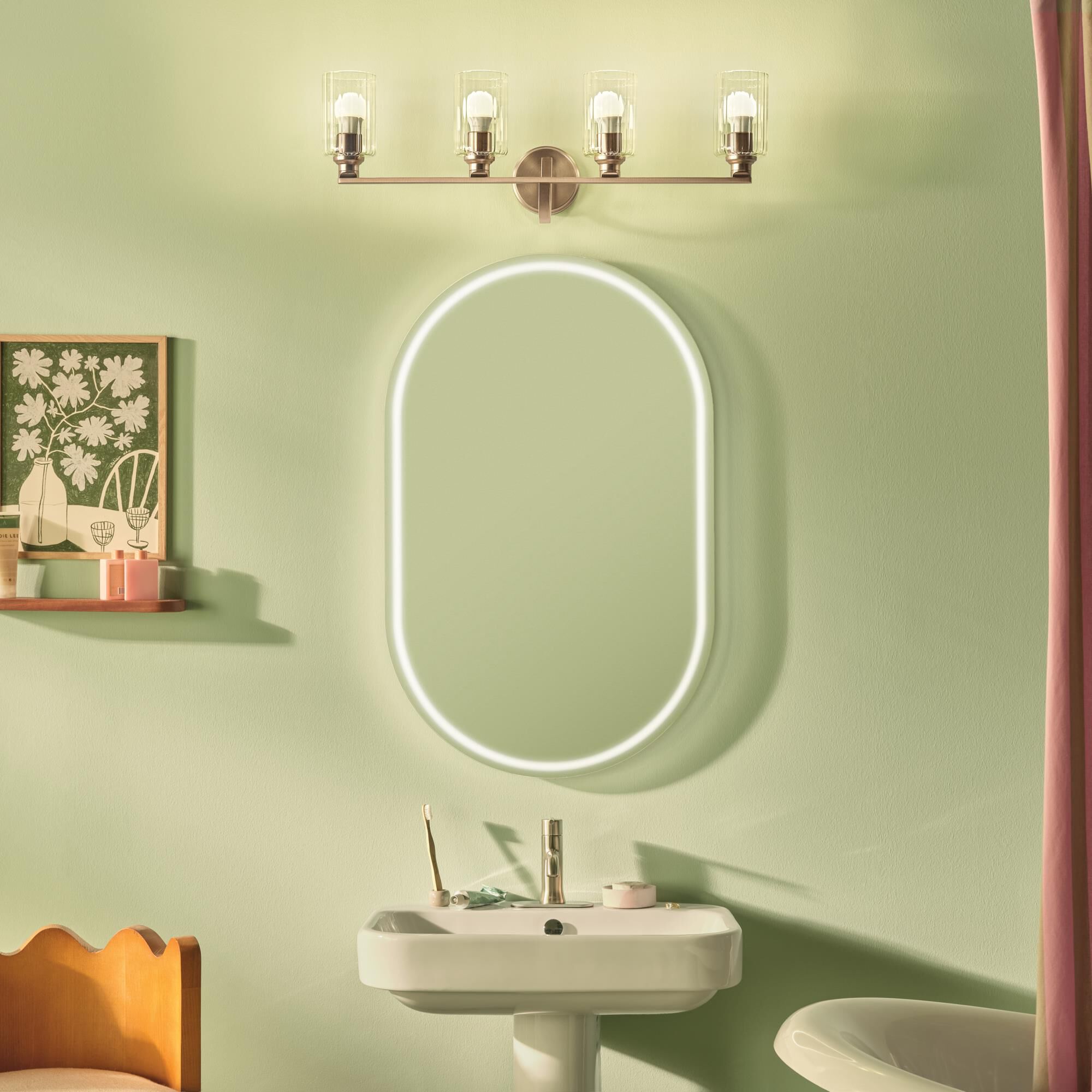 Gioe 32 Inch Bath Vanity Light by Kichler Lighting