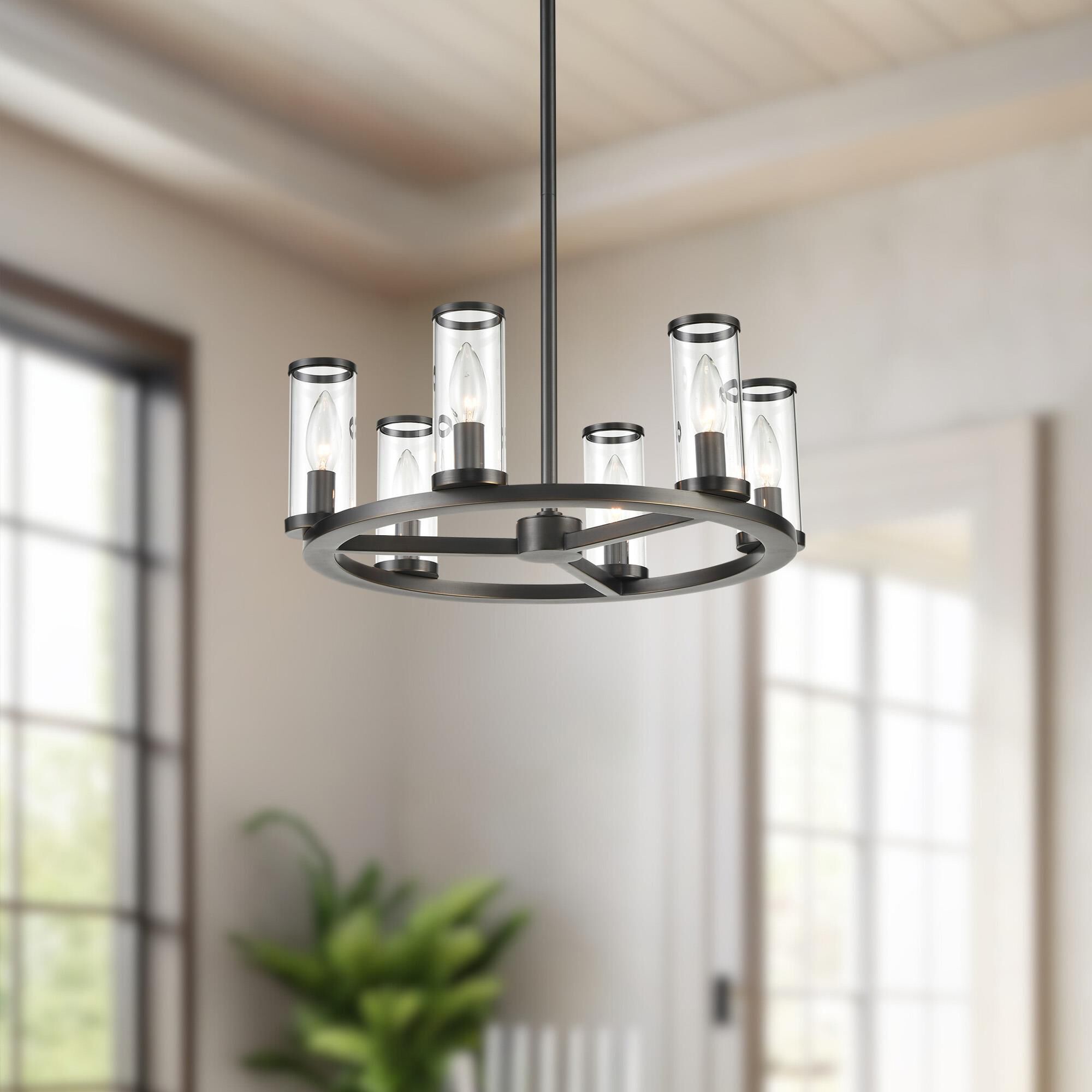 Revolve 6 Light Mini Chandelier by Alora Lighting