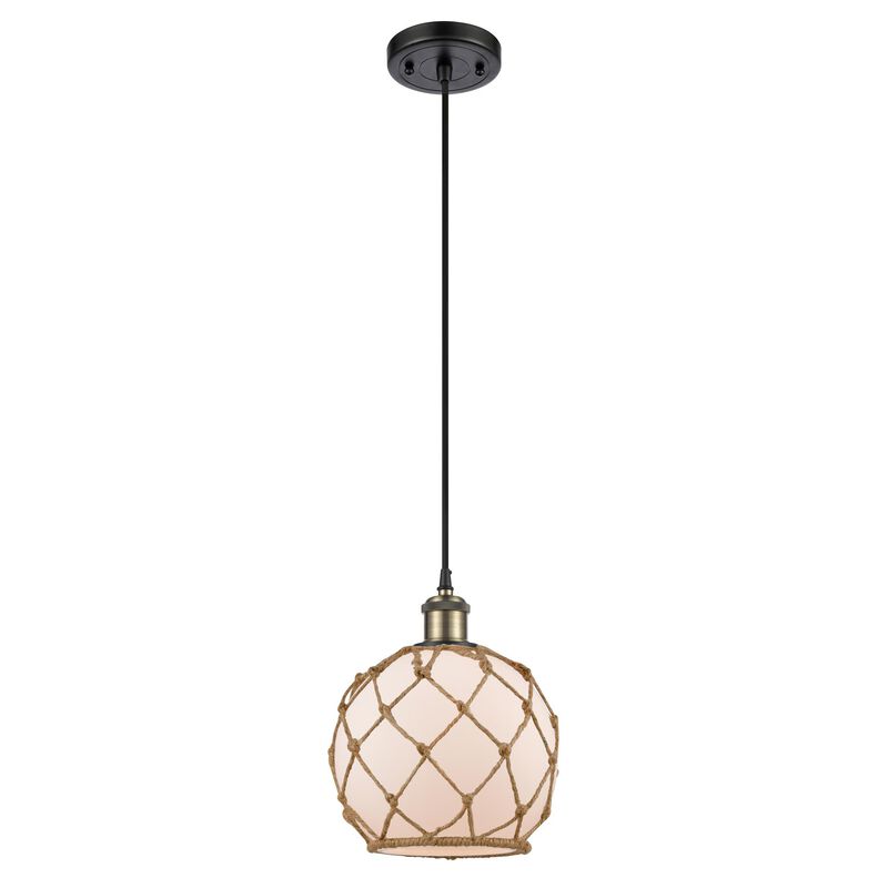 Innovations Lighting Bruno Marashlian Farmhouse Rope 8 Inch Mini Pendant