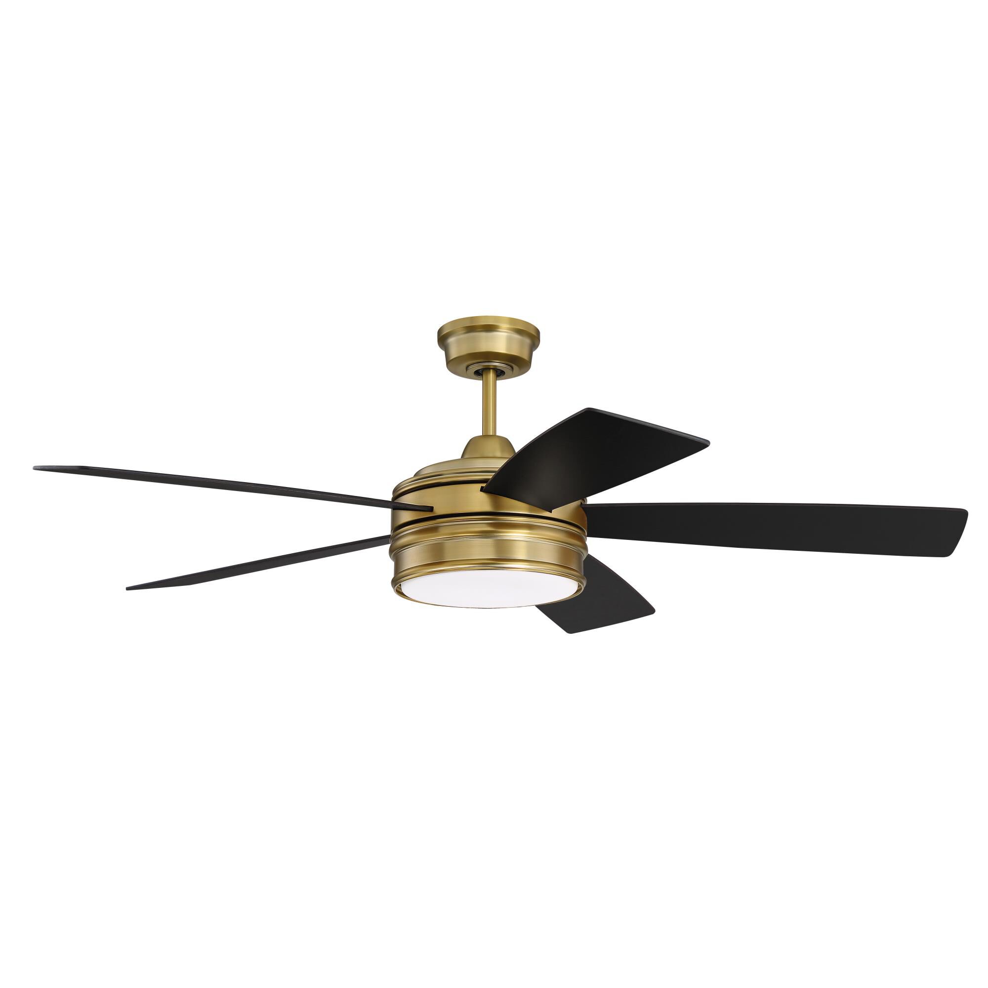 Braxton 52 Inch Ceiling Fan with Light Kit by Craftmade