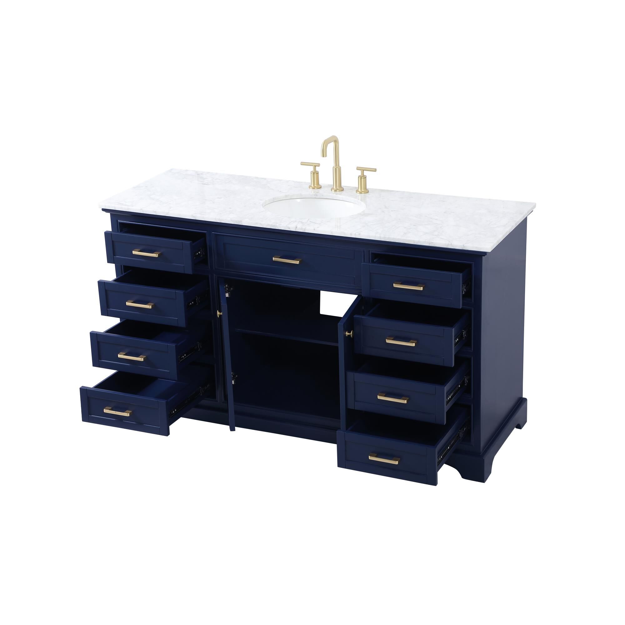 Shown in Blue finish