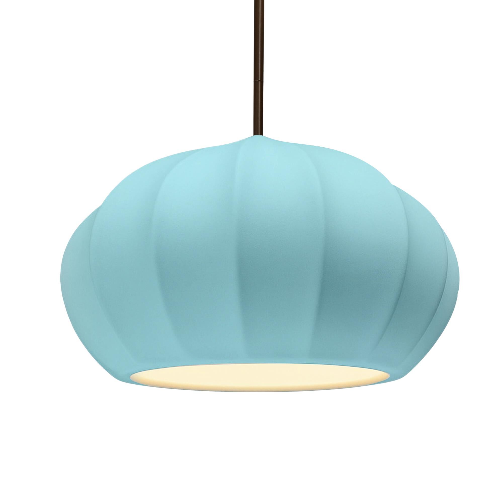Fluted 13 Inch Large Pendant by Justice Design Group