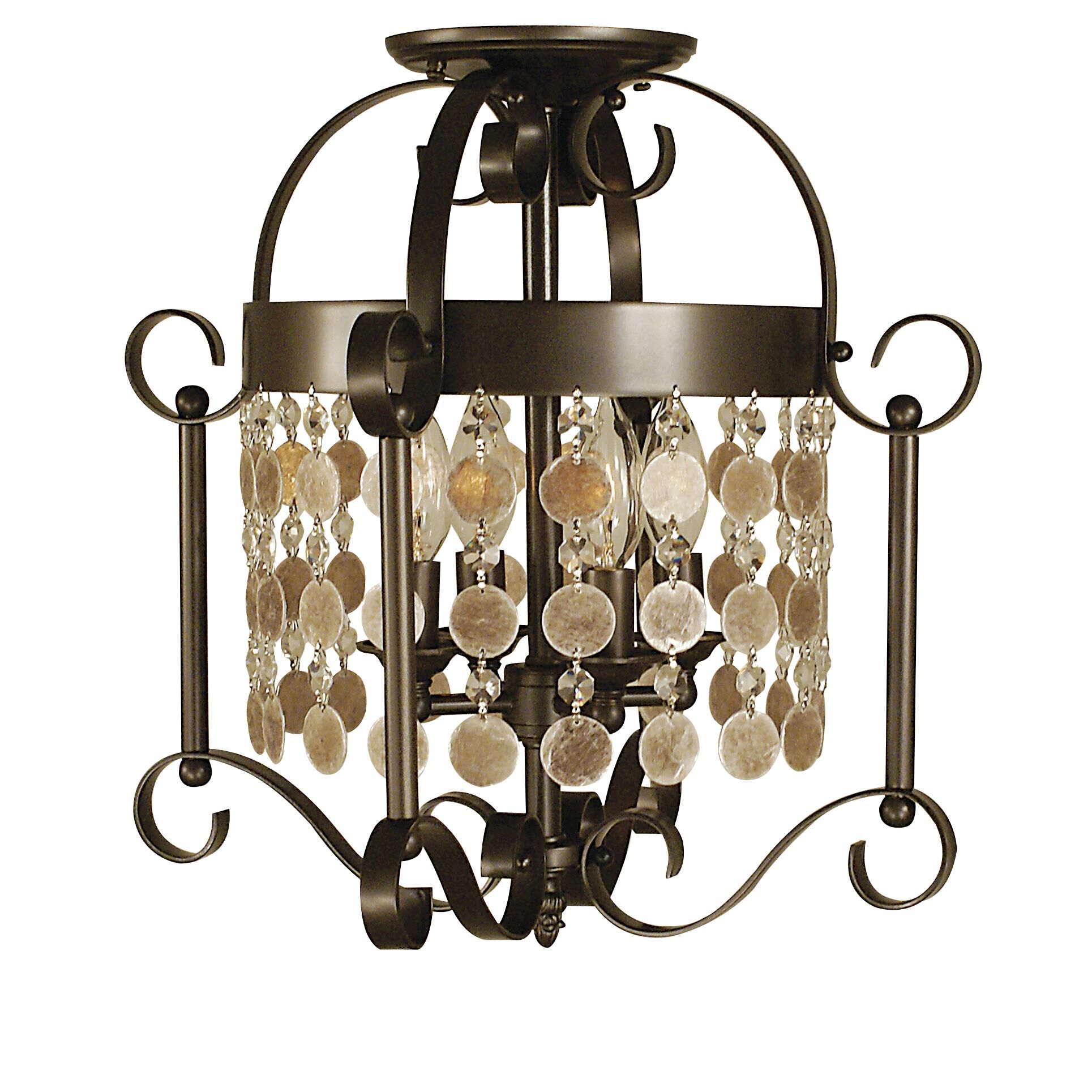 Naomi 15 Inch 4 Light Semi Flush Mount by Framburg