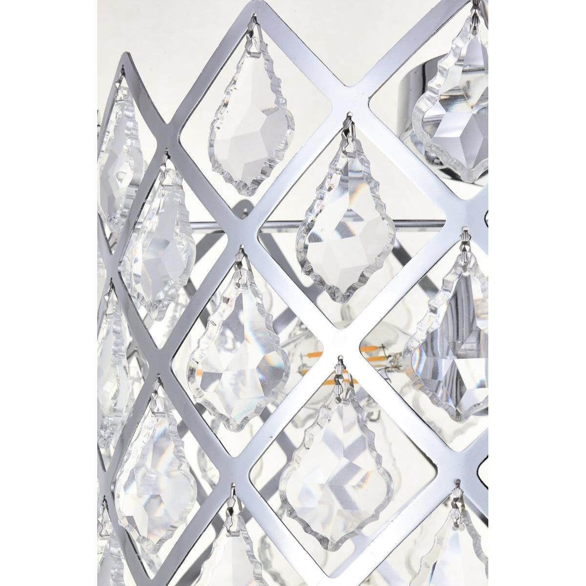 Lyla 13 Inch 3 Light Flush Mount by Elegant Lighting