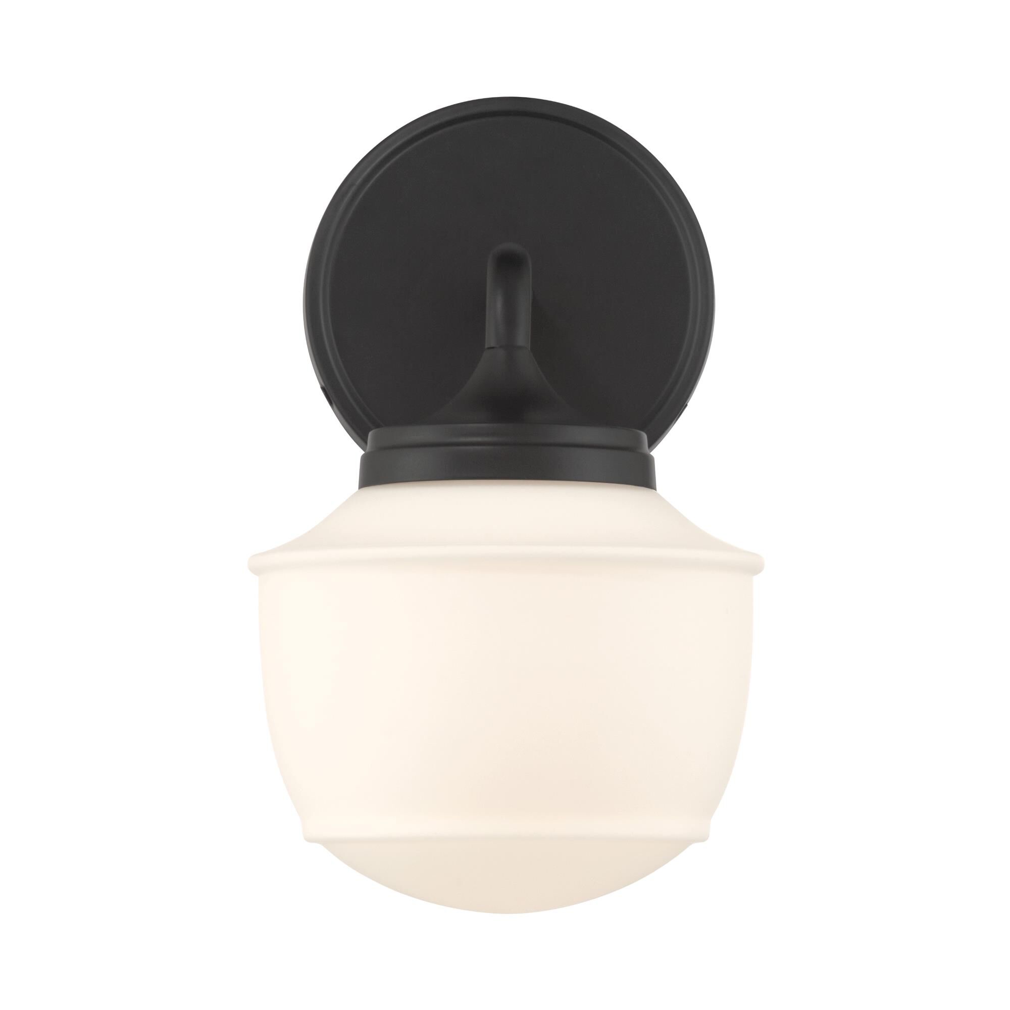 Shown in Dark Matte Black finish and Etched Opal glass