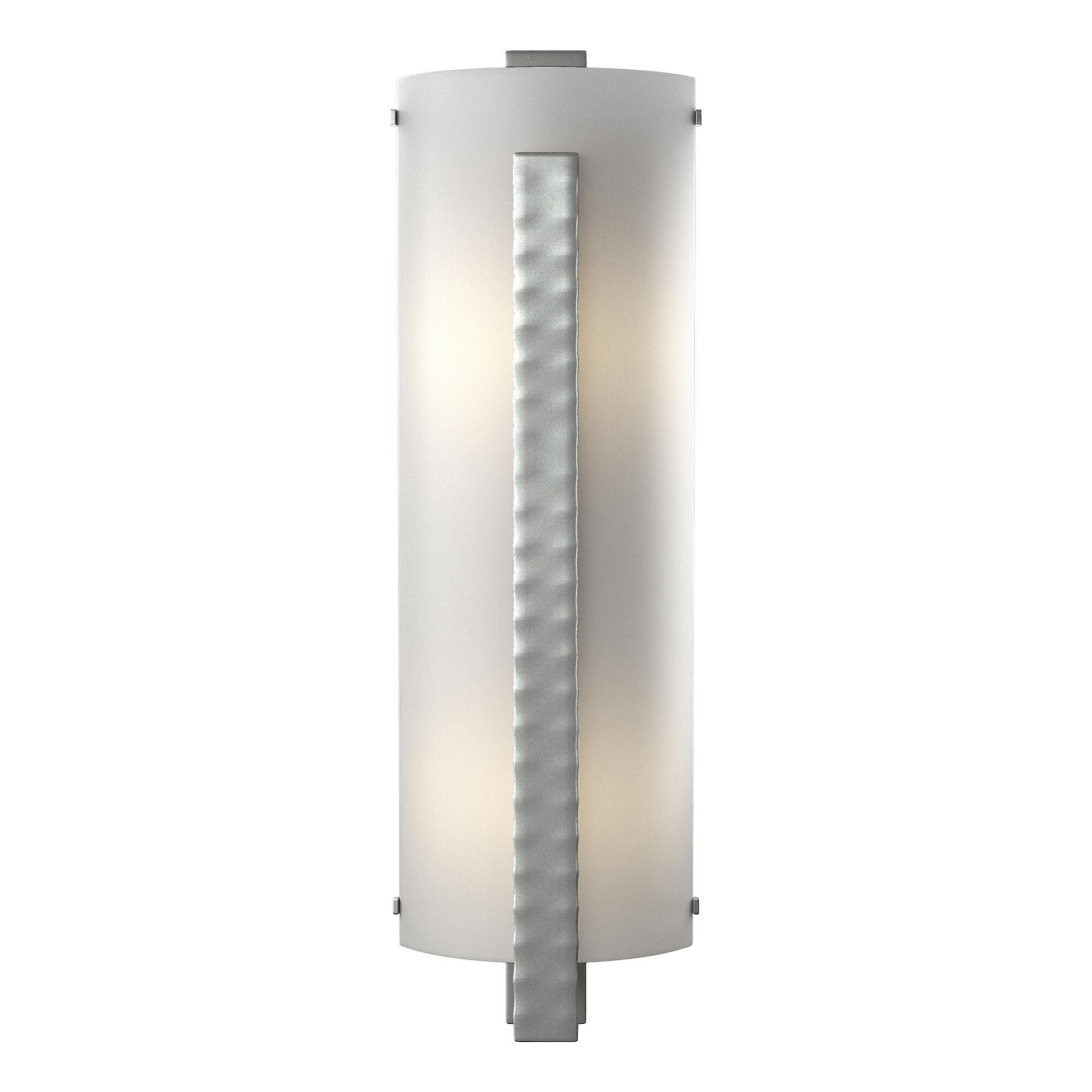 Shown in Vintage Platinum finish and White Art  glass