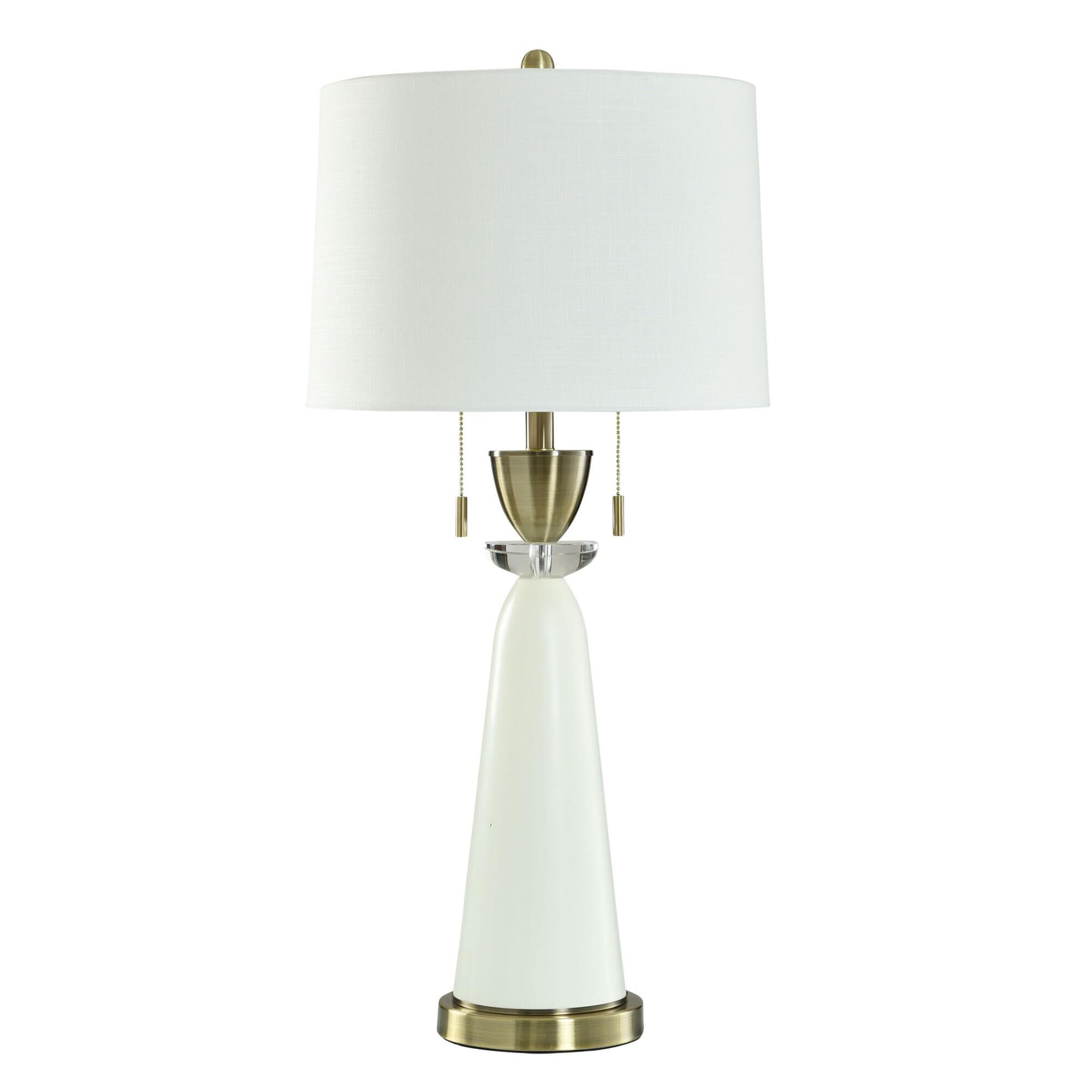 Focus White 33 Inch Table Lamp by Stylecraft