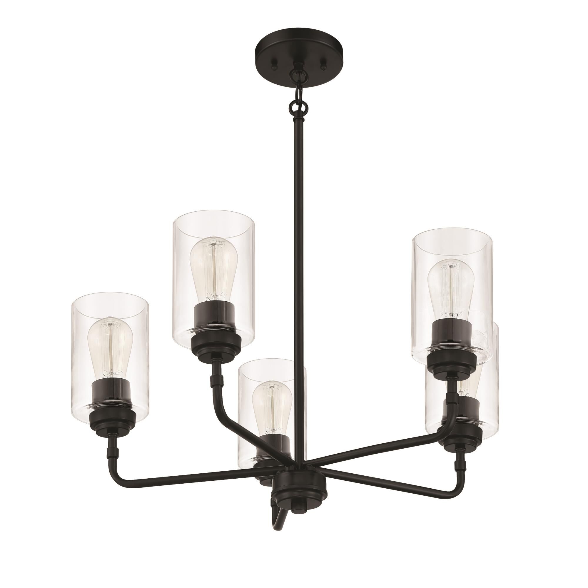 Stowe 23 Inch 5 Light Chandelier by Craftmade