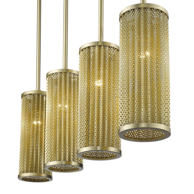 Basetti 33 Inch 4 Light Linear Suspension Light by Trend Lighting
