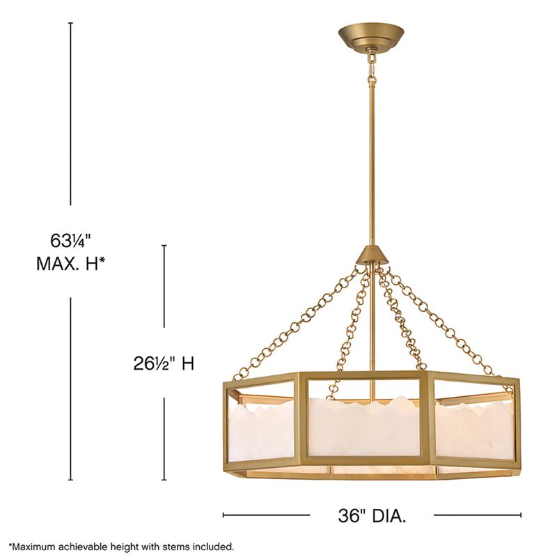 Veleta 36 Inch Chandelier by Fredrick Ramond