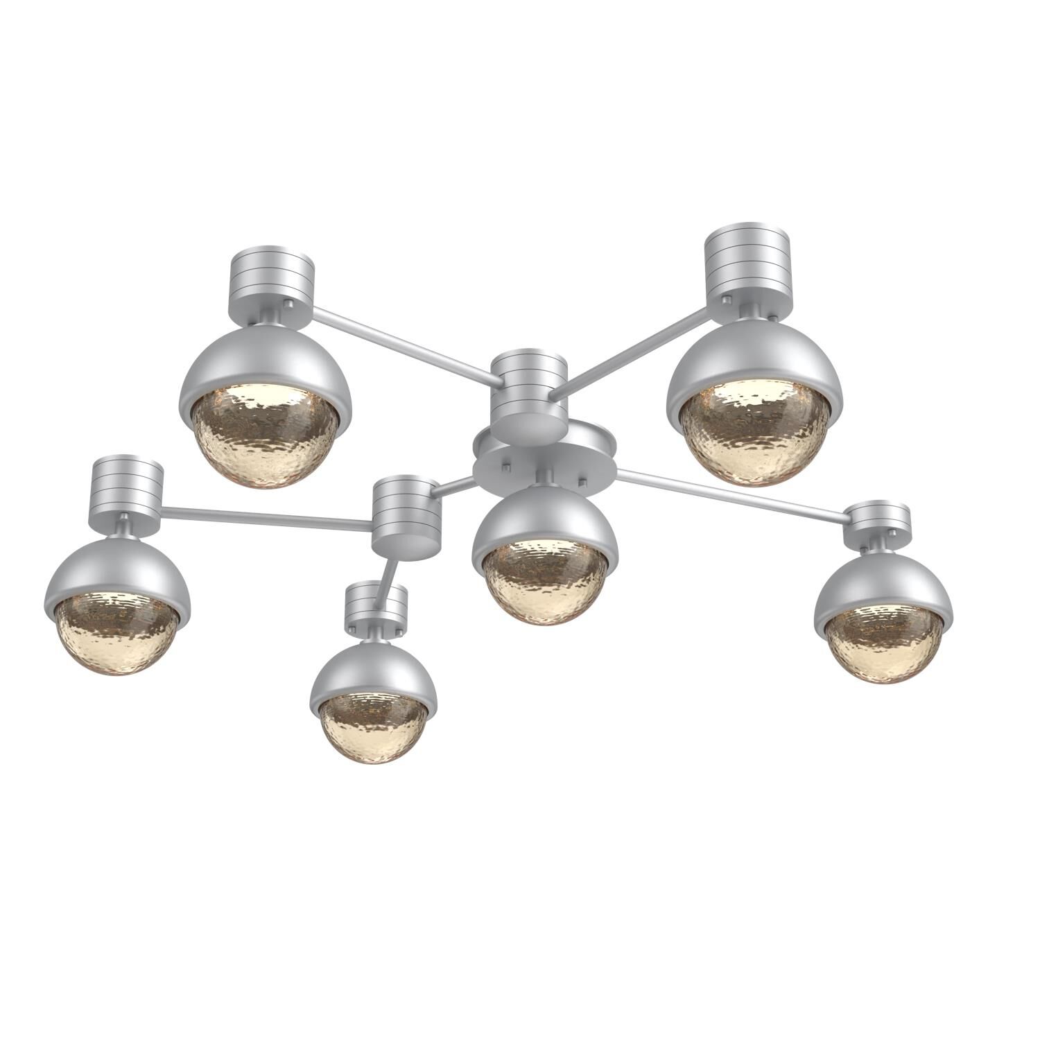 Shown in Classic Silver finish and Amber glass and Metal Shade Matching Finish accent