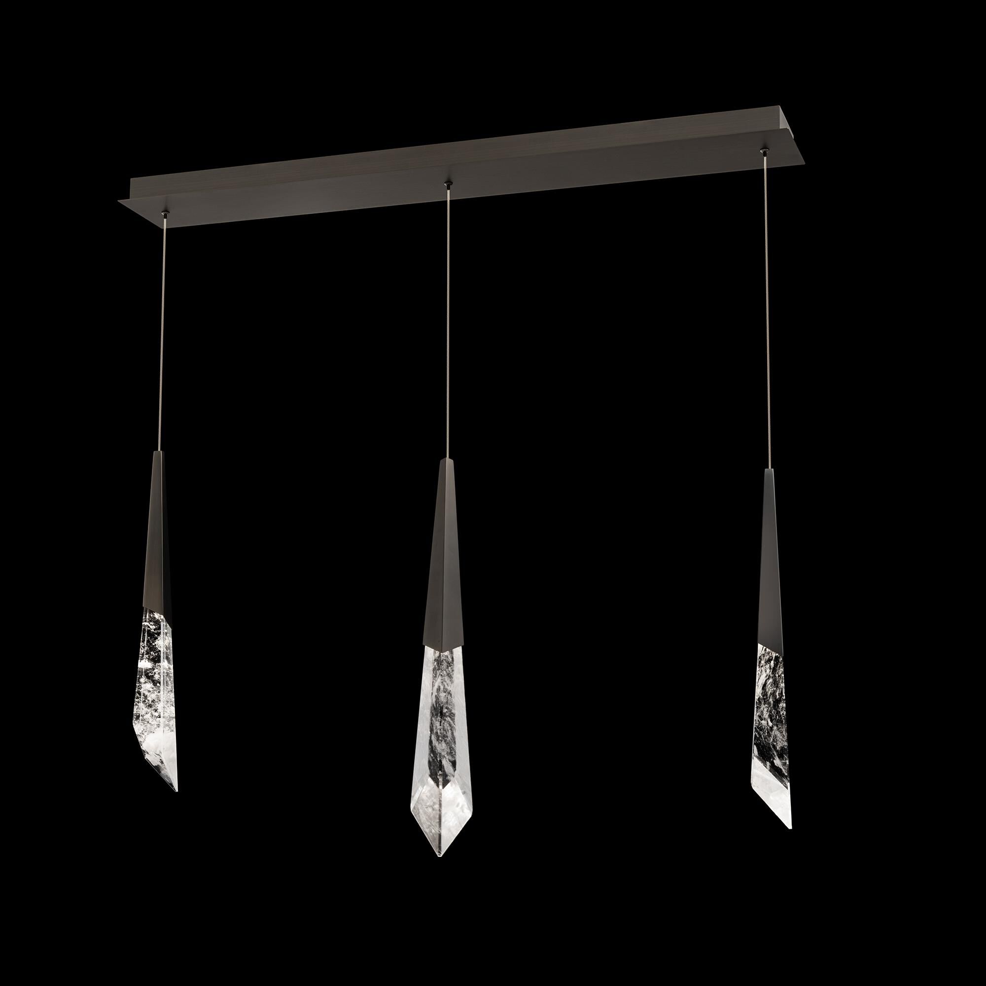 Shown in Antique Nickel finish and Optic Haze Quartz Crystal crystal