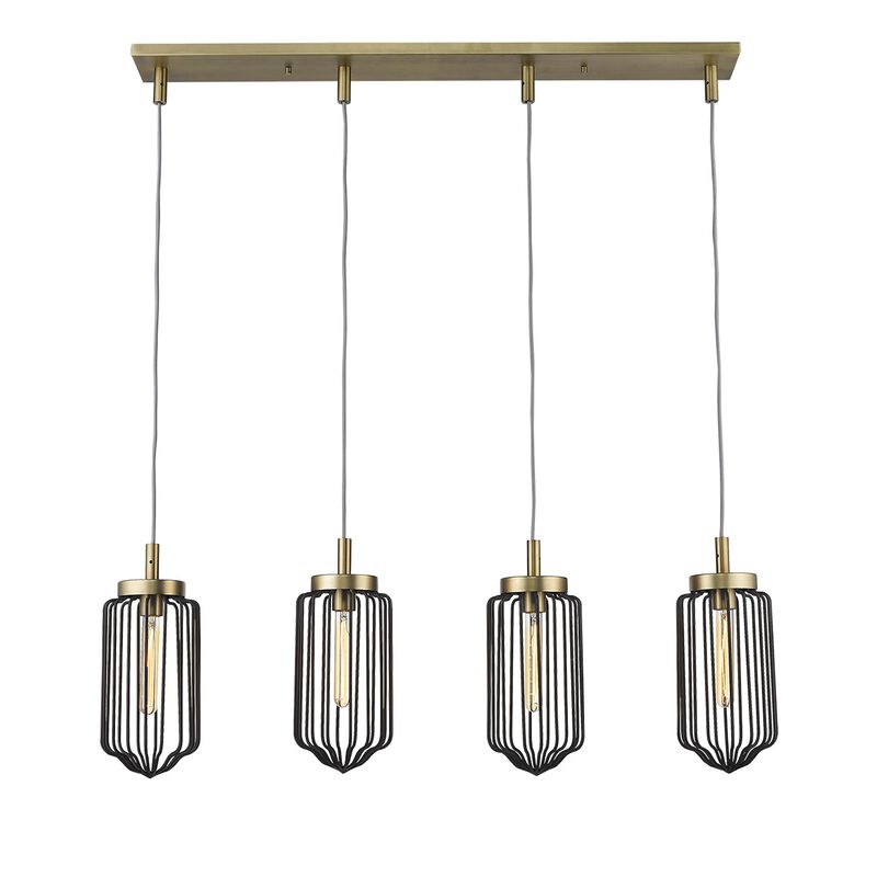 Reece 42 Inch 4 Light Linear Suspension Light by Acclaim Lighting