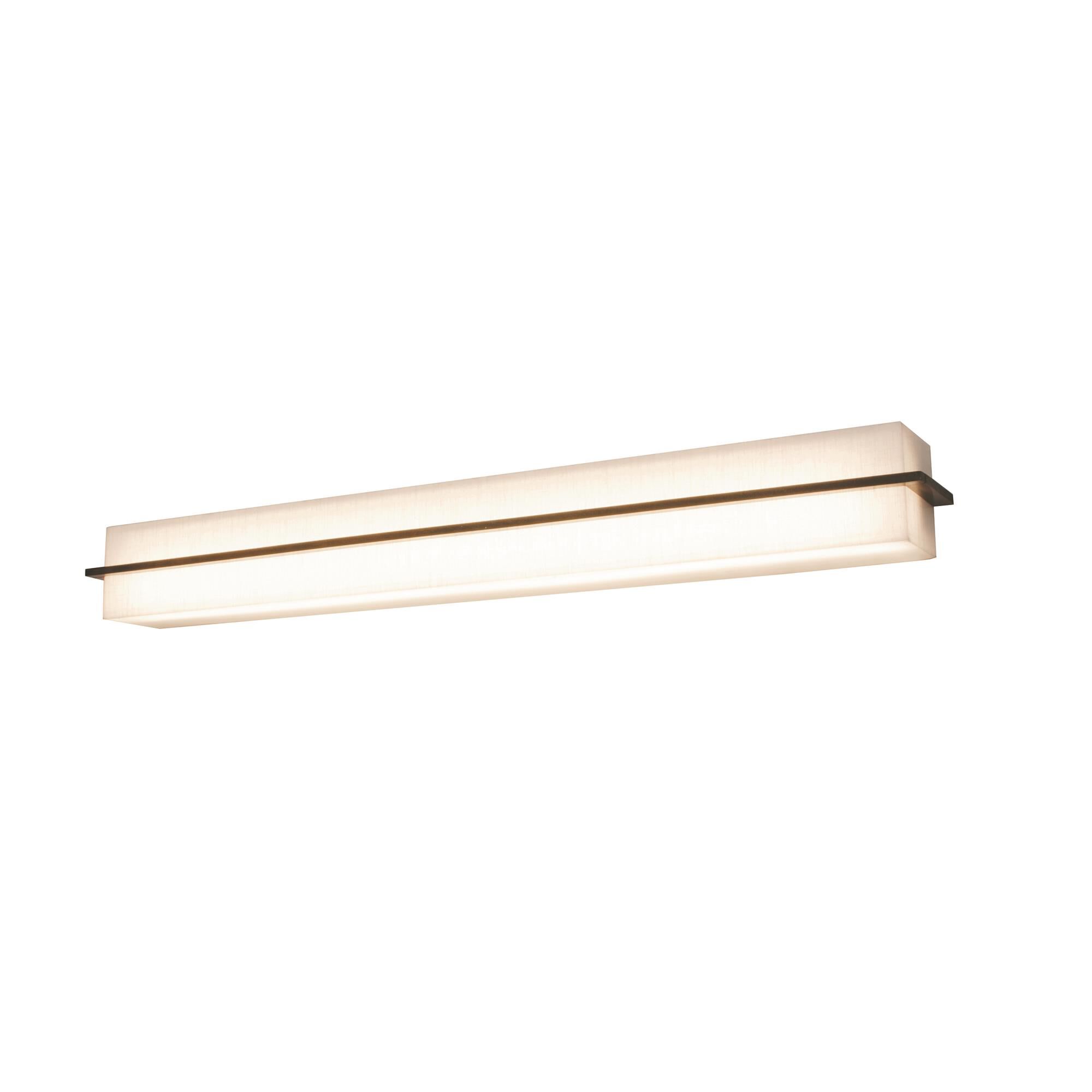 Shown in Espresso finish and Jute Fabric, Acrylic shade and 120-277 Volt Dimmer accent