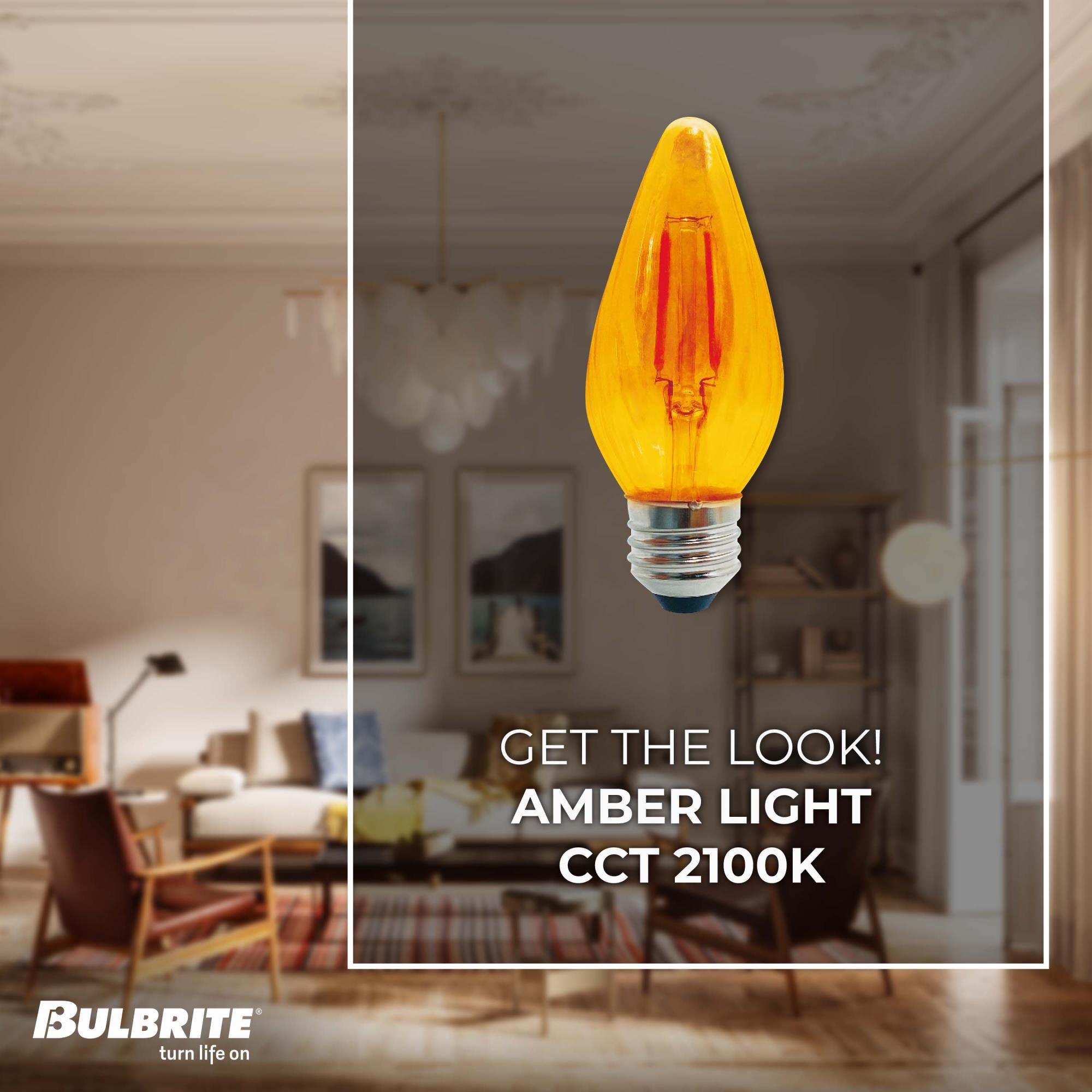 Dimmable 4 Watt 2100K LED Light Bulb by Bulbrite