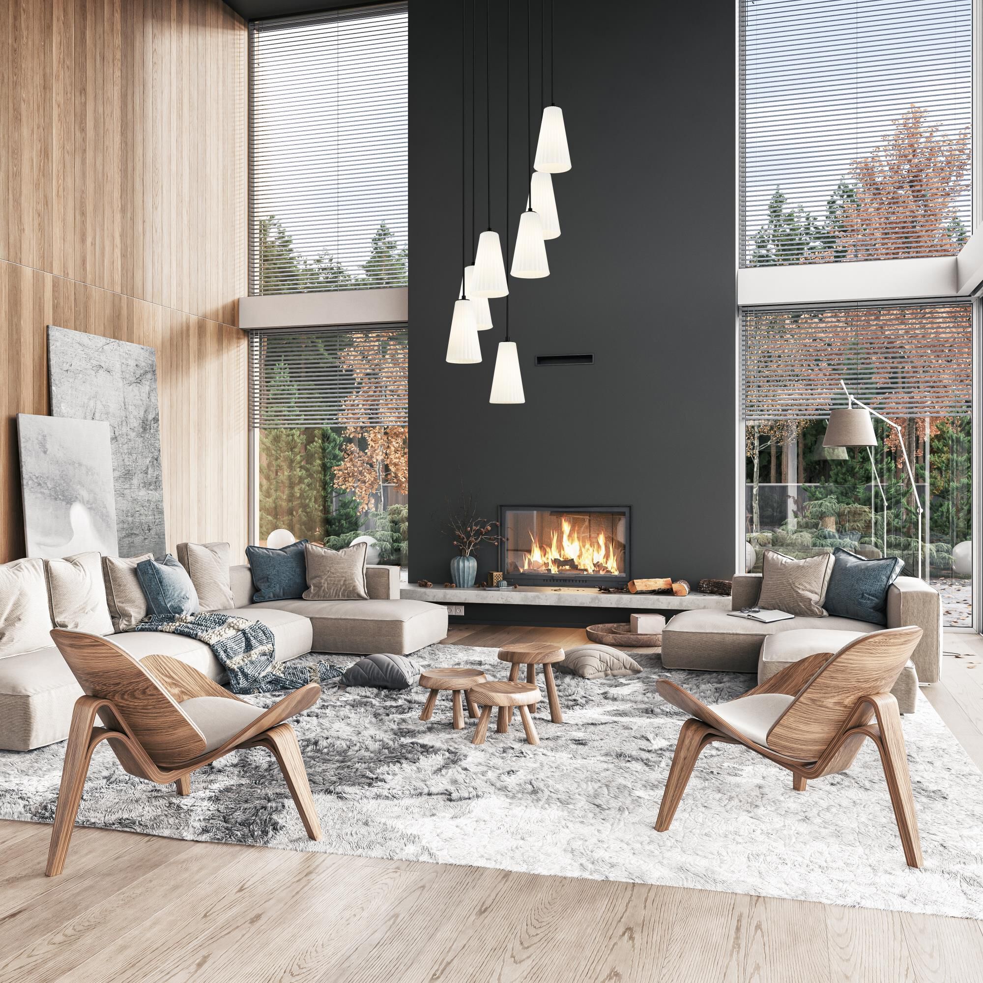 Shown in Modern Gold finish and White glass and White shade